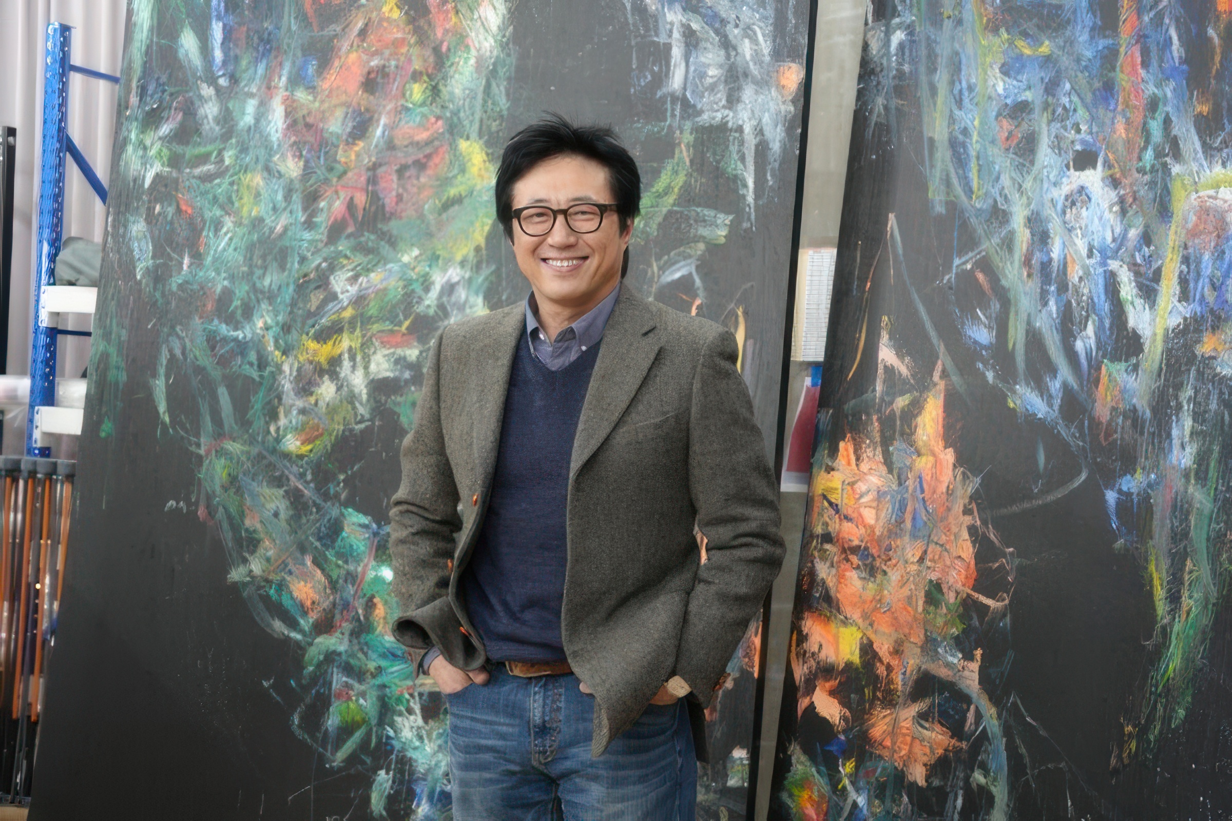 박신양 화가(2026년, 작업실에서)자료 제공 세종문화회관