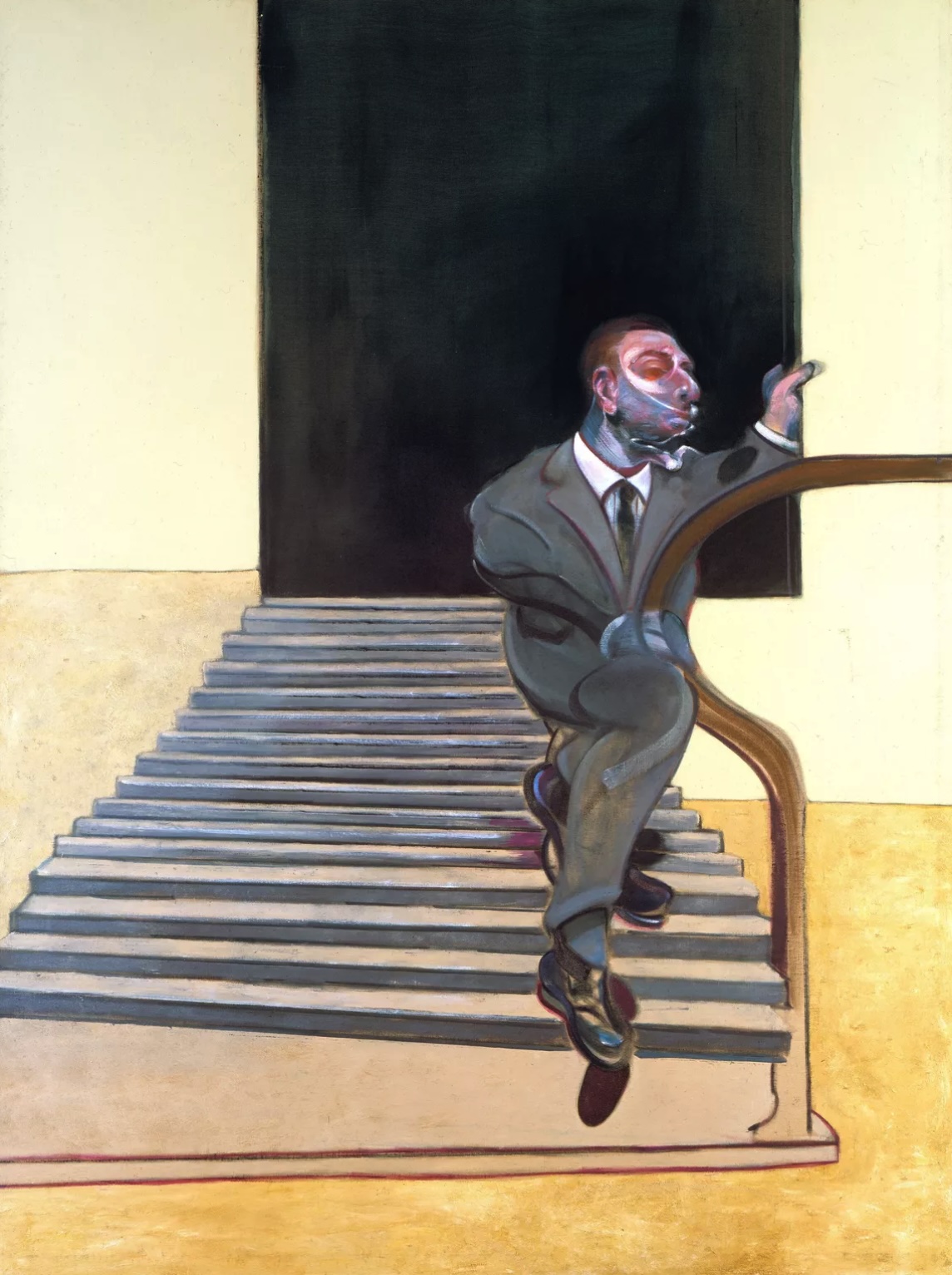 Francis Bacon, Portrait of a Man Walking Down Steps, 1972. © The Estate of Francis Bacon. All rights reserved, DACS/Artimage. Photo by Prudence Cuming Associates Ltd. Courtesy of National Portrait Gallery.
