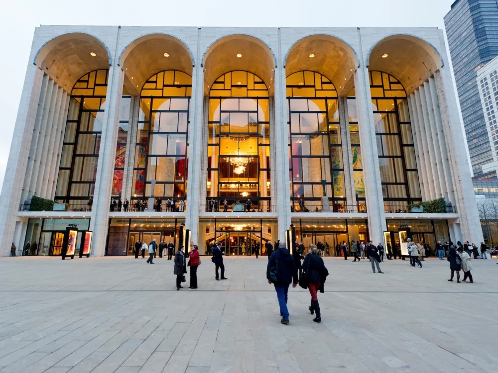 The Metropolitan Opera House at Lincoln Center Plaza. Jonathan Tichler/Metropolitan Opera