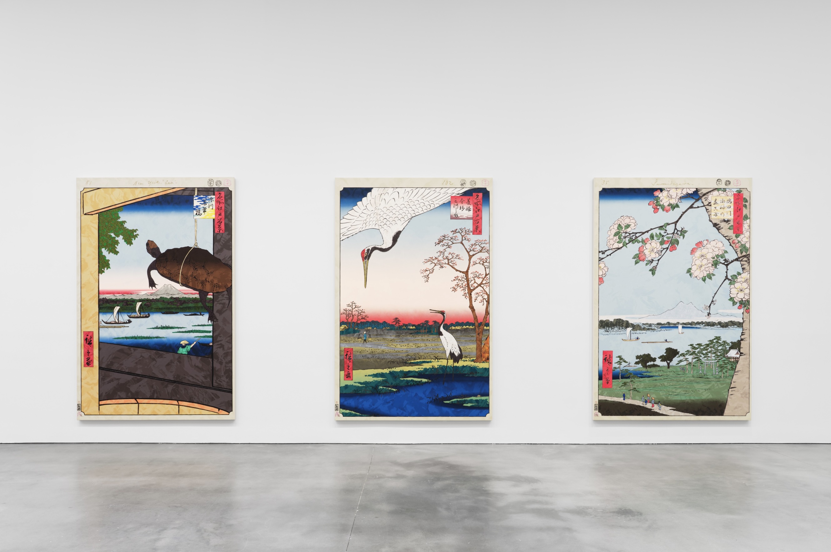 JAPONISME → Cognitive Revolution: Learning from Hiroshige. Artwork © 2024-25 Takashi Murakami/Kaikai Kiki Co., Ltd. All rights reserved. Photo: Thomas Barratt