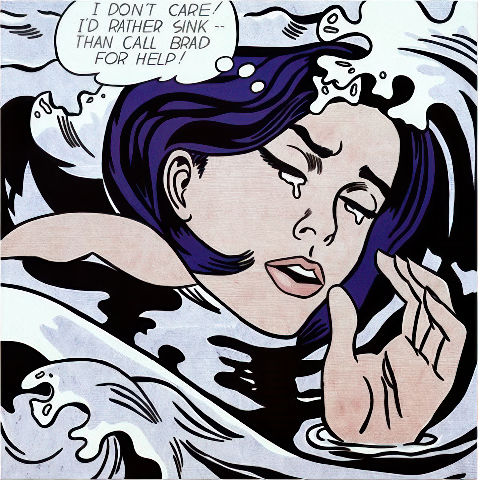 Drowning Girl, 1963 - Roy Lichtenstein(로이 리히텐슈타인)