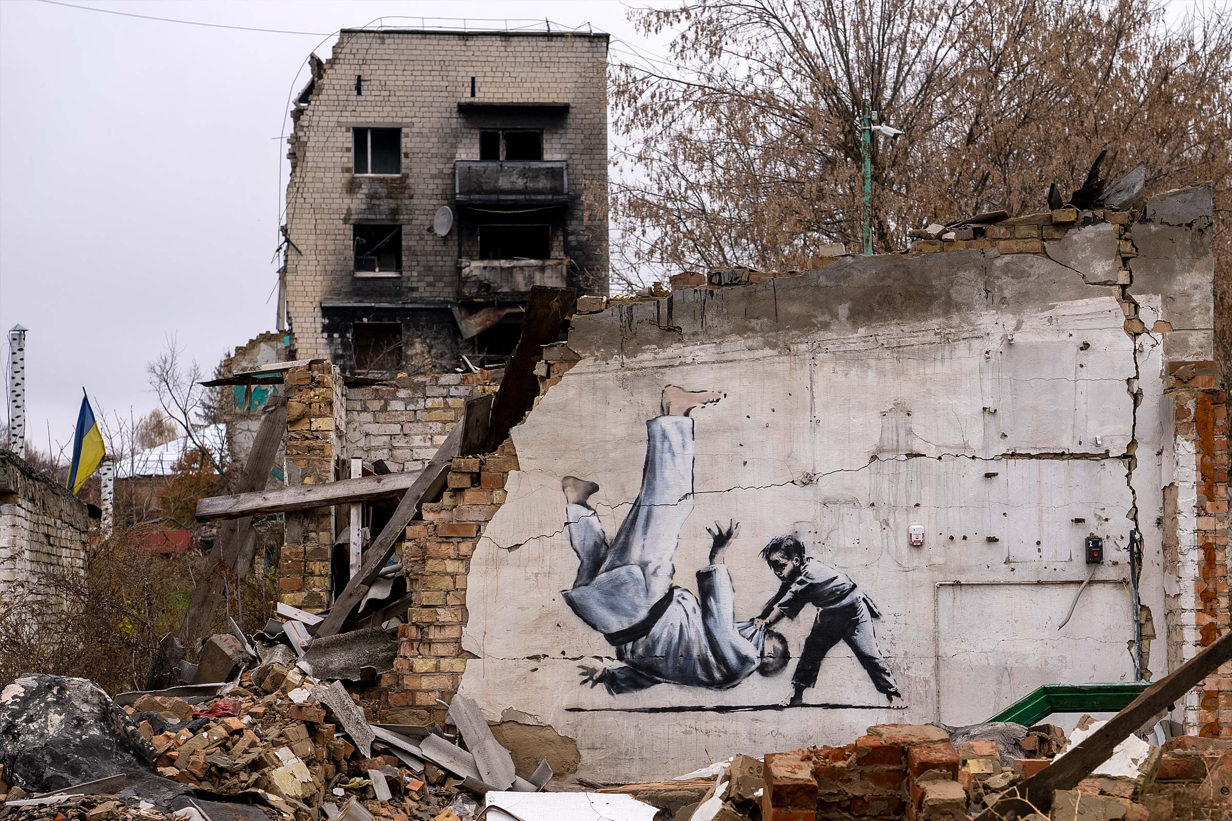 Banksy in Ukraine.