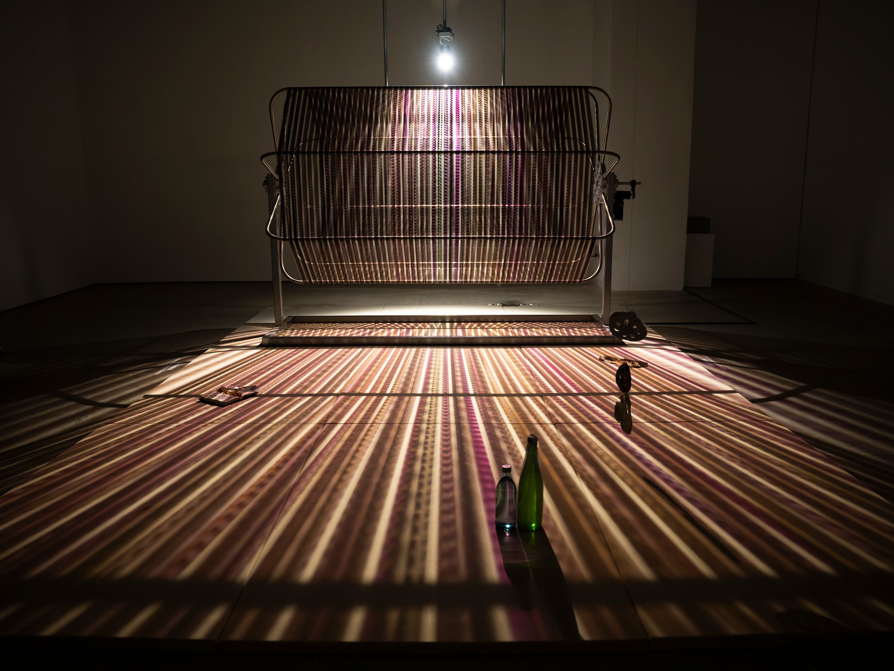 Lotus L. Kang, Azaleas II (2025). Exhibition view: 15th Shanghai Biennale: Does the flower hear the bee?, Power Station of Art (8 November 2025–31 March 2026). Photo: Ocula.