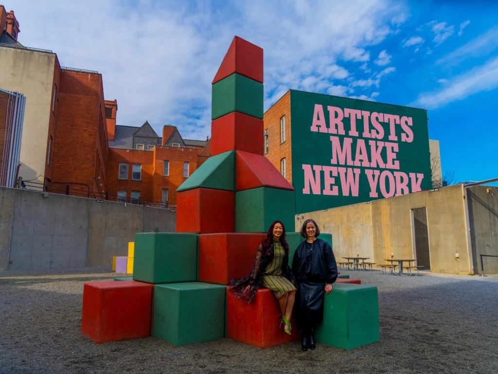 Portrait of MoMA PS1 director Connie Butler and entrepreneur and philanthropist Sonya Yu. 2025. Photo: John Kim , courtesy of MoMA PS1