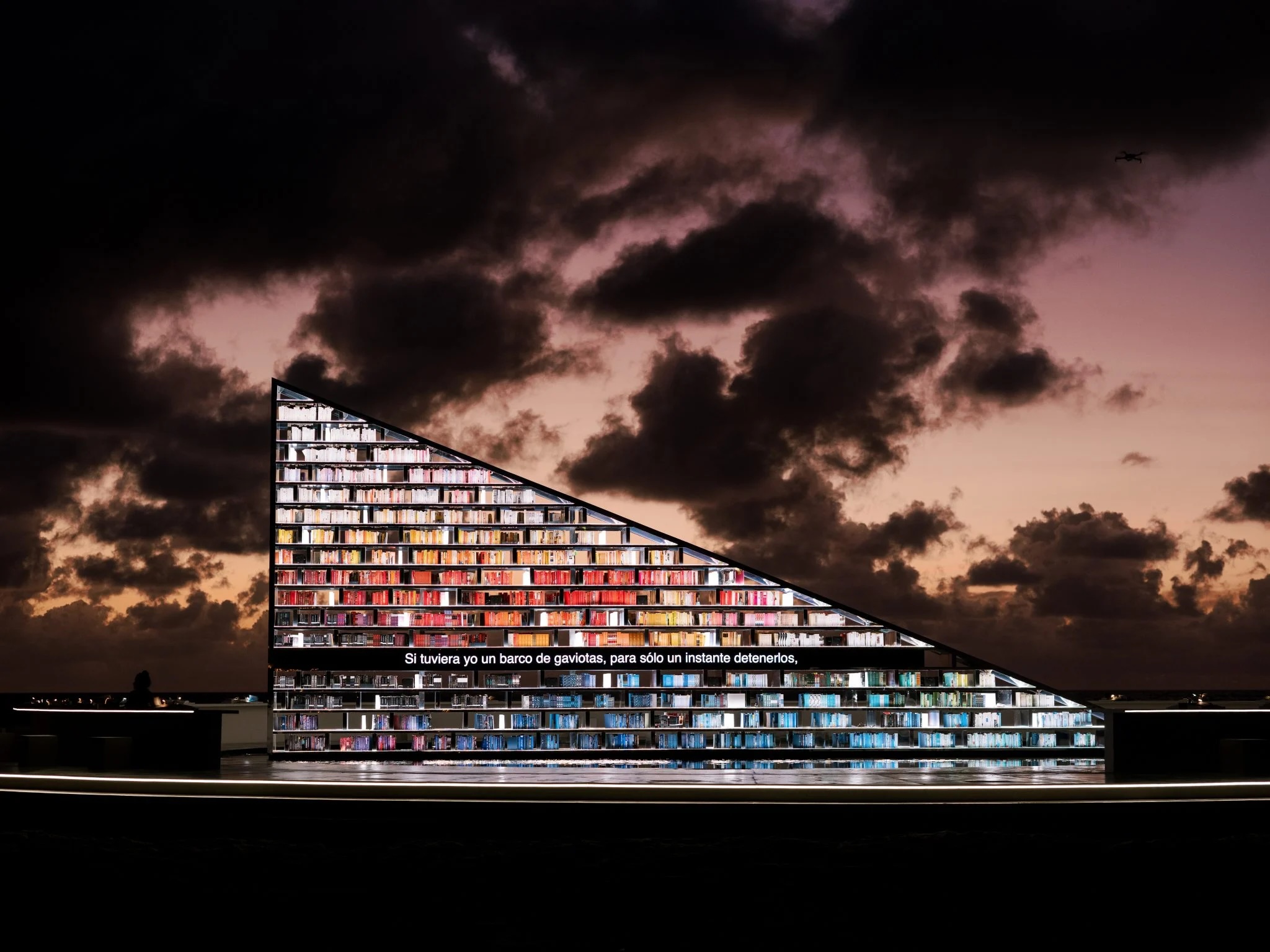 Es Devlin, Library of Us. Photo: Sunn Studio. Courtesy of the artist and Faena Art.