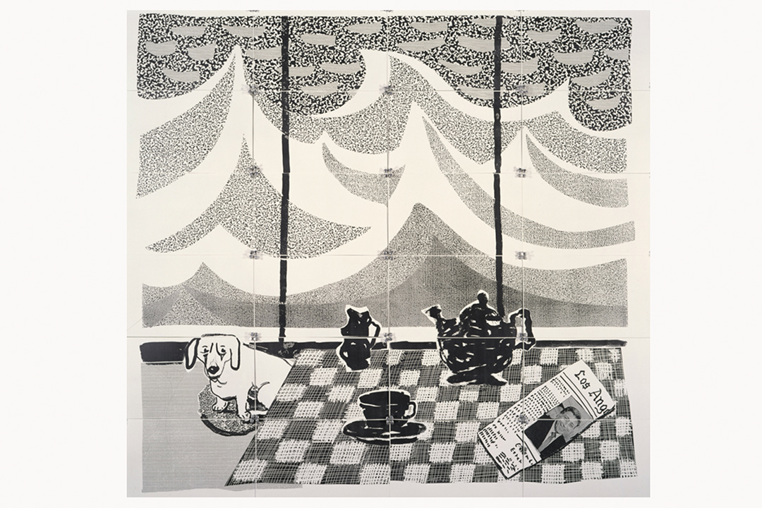 David Hockney, Breakfast with Stanley in Malibu, Aug. 23, 1989, 1989