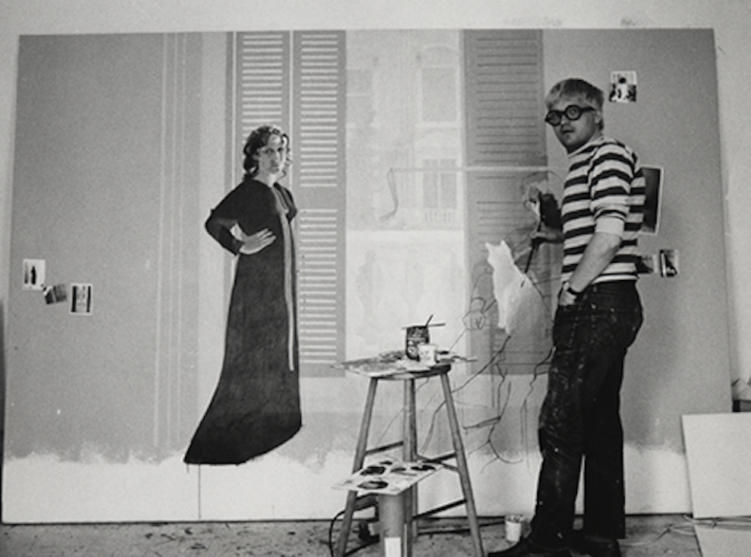 Hockney painting Mr and Mrs Clark and Percy