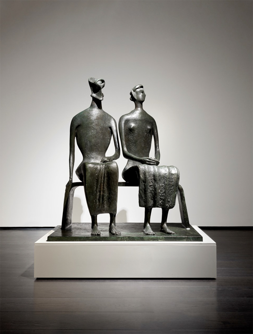 Henry Moore, O.M., C.H. (1898-1986), King and Queen, conceived and cast in 1952-53 in an edition of four plus one artist’s cast.