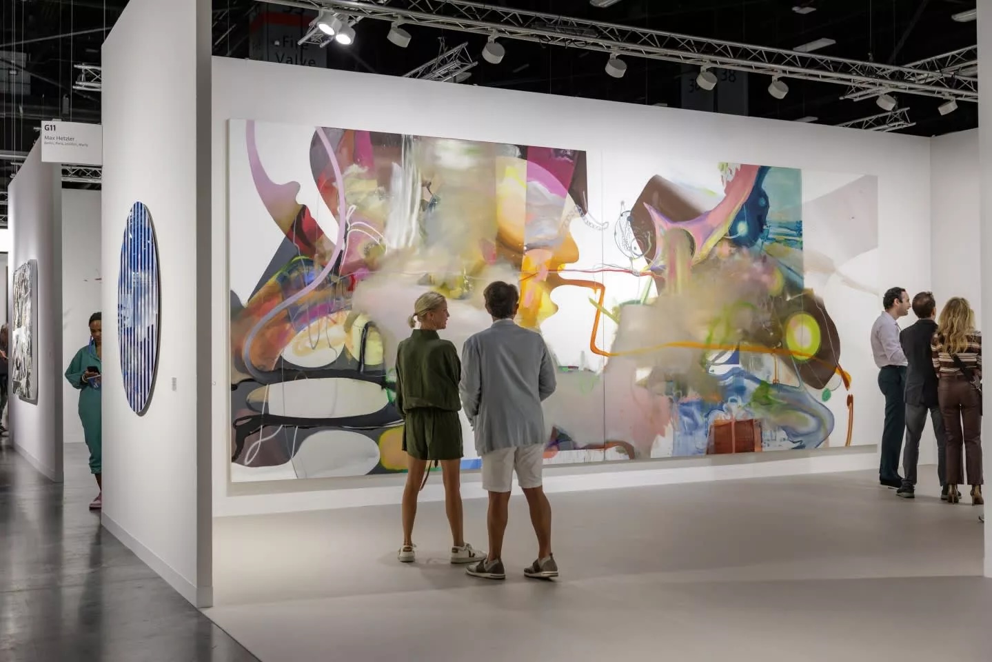 Installation view of Max Hetzler’s booth at Art Basel Miami Beach 2025. Courtesy of Art Basel.