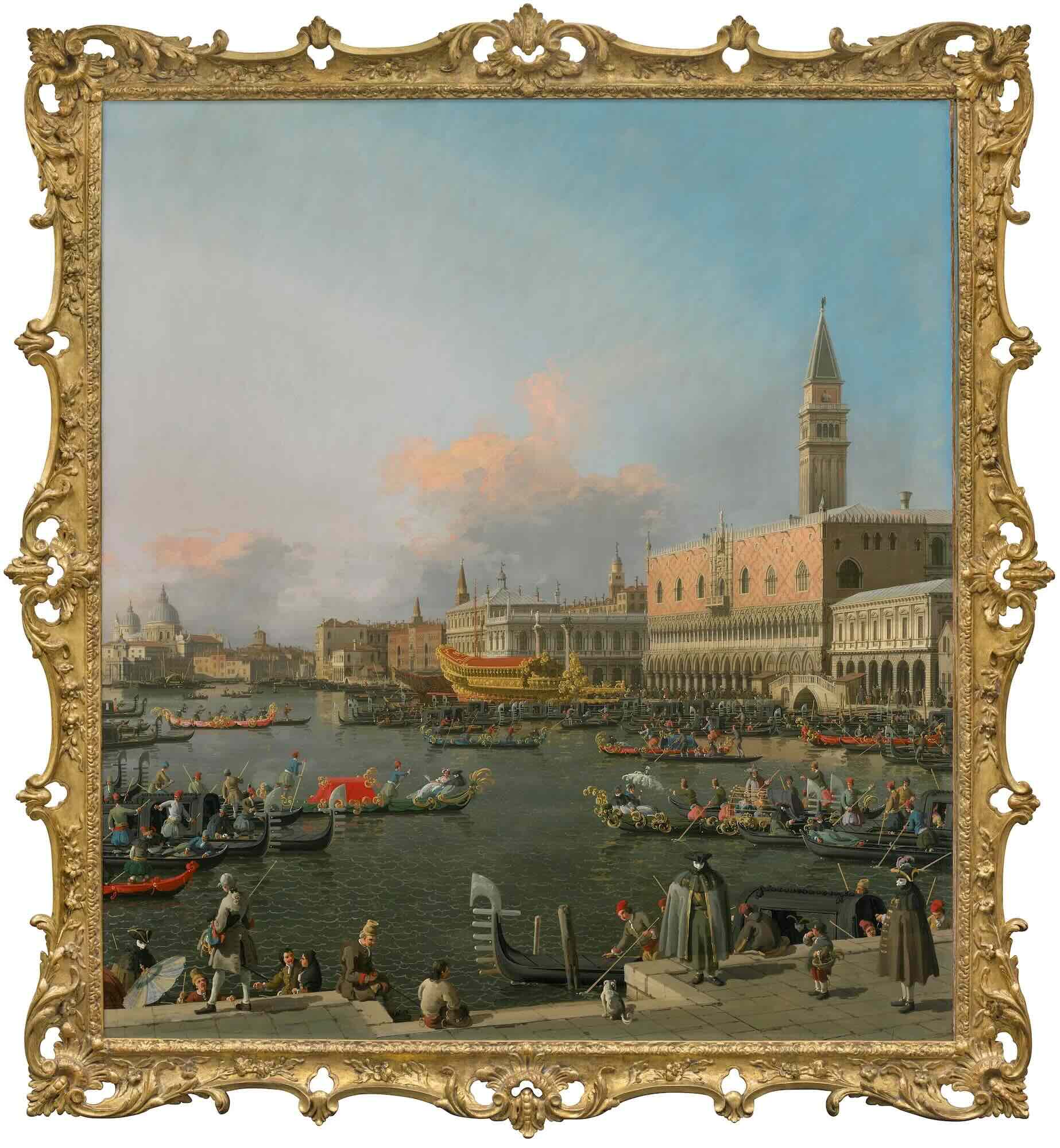Canaletto, Venice, the Bucintoro at the Molo on Ascension Day. courtesy Christie’s
