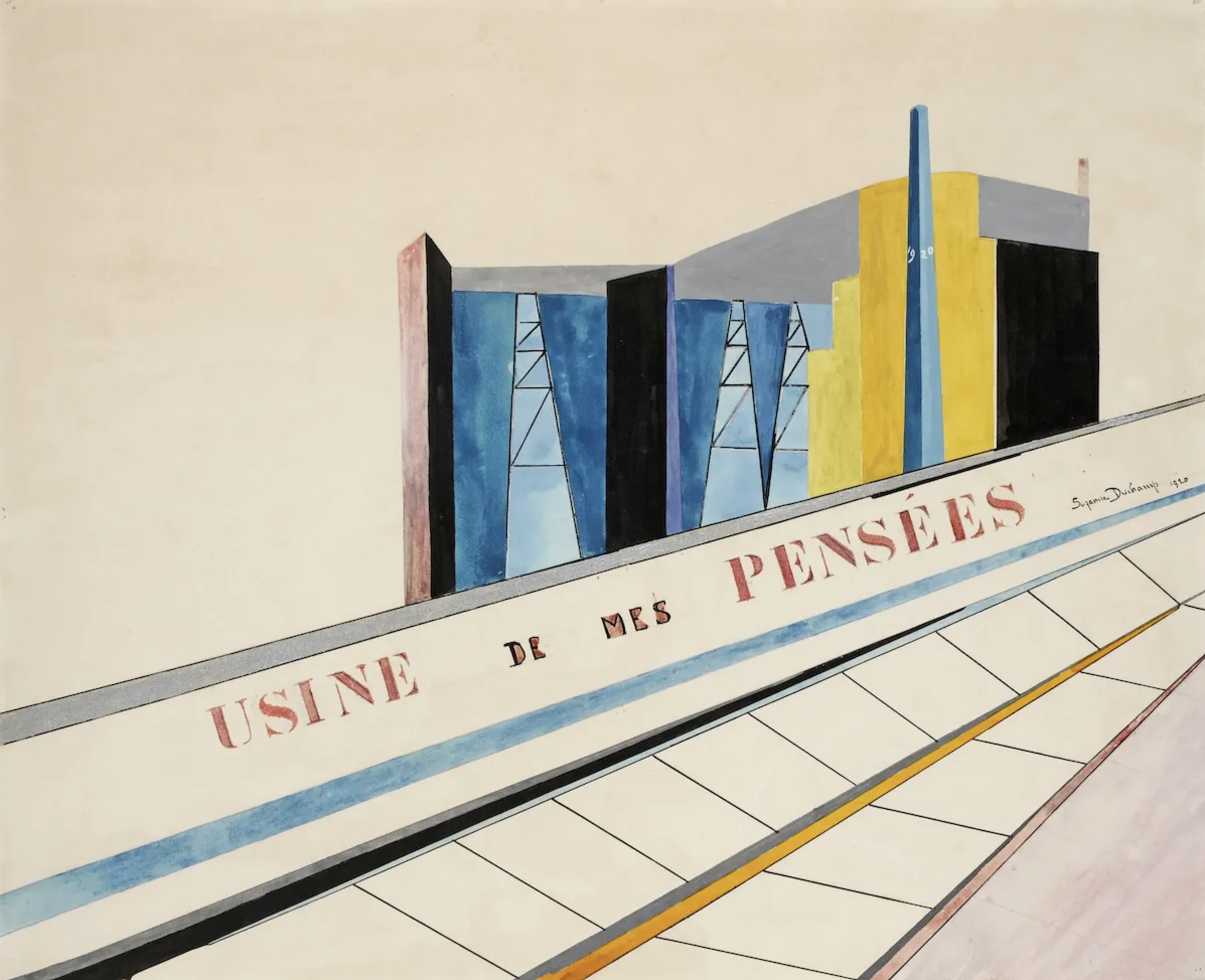 Suzanne Duchamp, Factory of My Thoughts, 1920. Photo : Courtesy Galerie Natalie Seroussi/©Suzanne Duchamp/2025, ProLitteris, Zurich