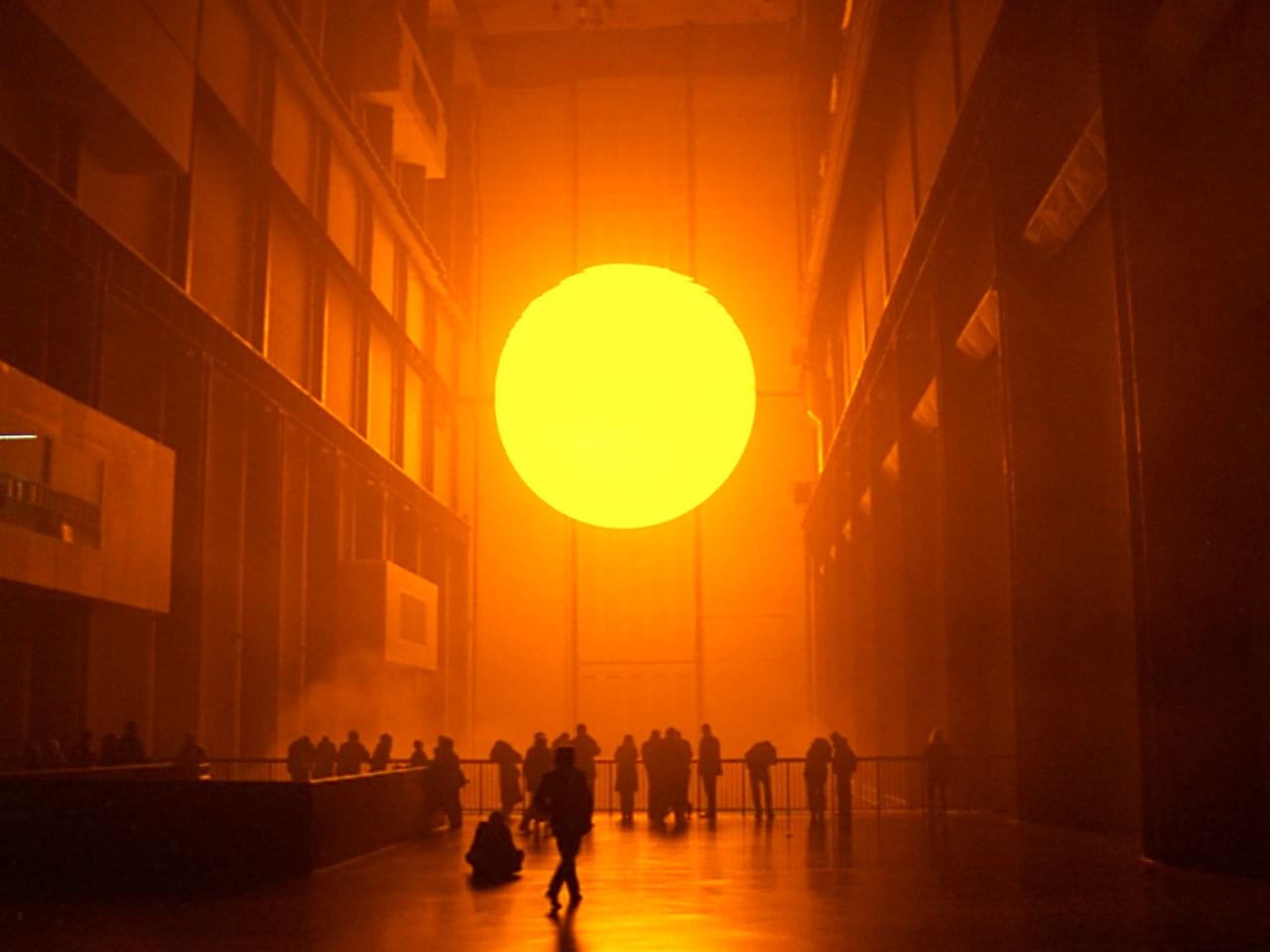 The Unilever Series: Olafur Eliasson, The Weather Project, 2003. Photo: Marcus Leith and Andrew Dunkley, Tate Photography © TATE, 2004