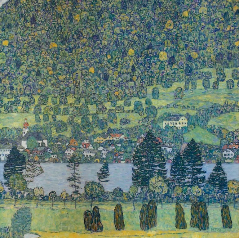Gustav Klimt, Waldabhang bei Unterach am Attersee (Forest Slope in Unterach on the Attersee), 1916 Photo : Courtesy Sotheby's