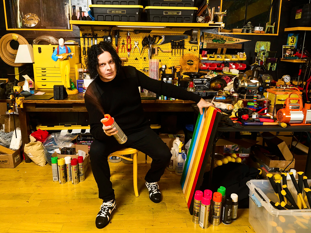 Jack White in his studio (Image credit: Photographed by Davi dJames Swanson © The Artist) wallpaper.com