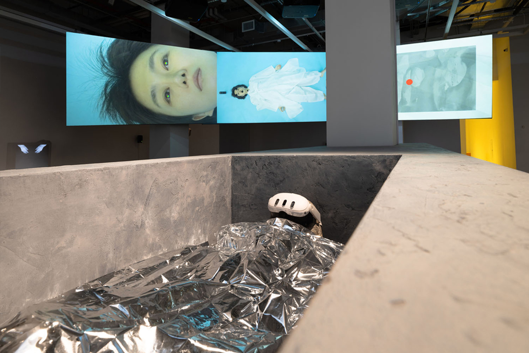 Installation view of “IM Youngzoo: The Late 故” at Space ZeroOne, 2026. Photography by Jason Mandella, courtesy of the artist and Space ZeroOne.