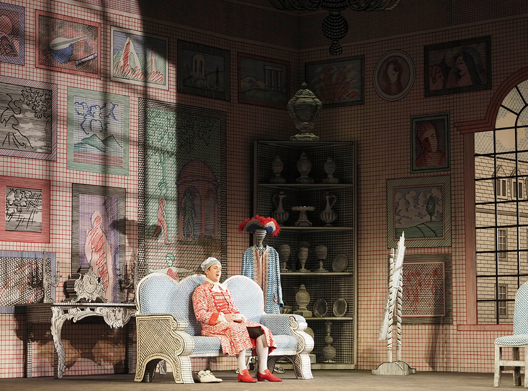 One production that nearly does send you out whistling the sets: Glyndebourne On Tour's revival of Hockney and Cox's Rake's Progress. [Image: © Glyndebourne Productions Ltd. Photo: Sisi Burn]