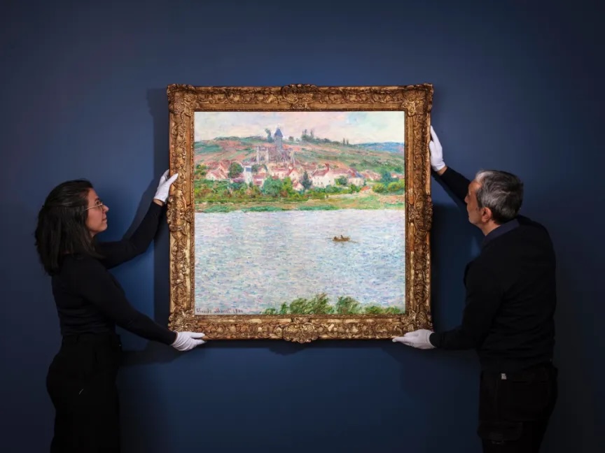 Claude Monet, Vétheuil, effet du matin (1883). DAMIEN PERRONNET for Sotheby's.