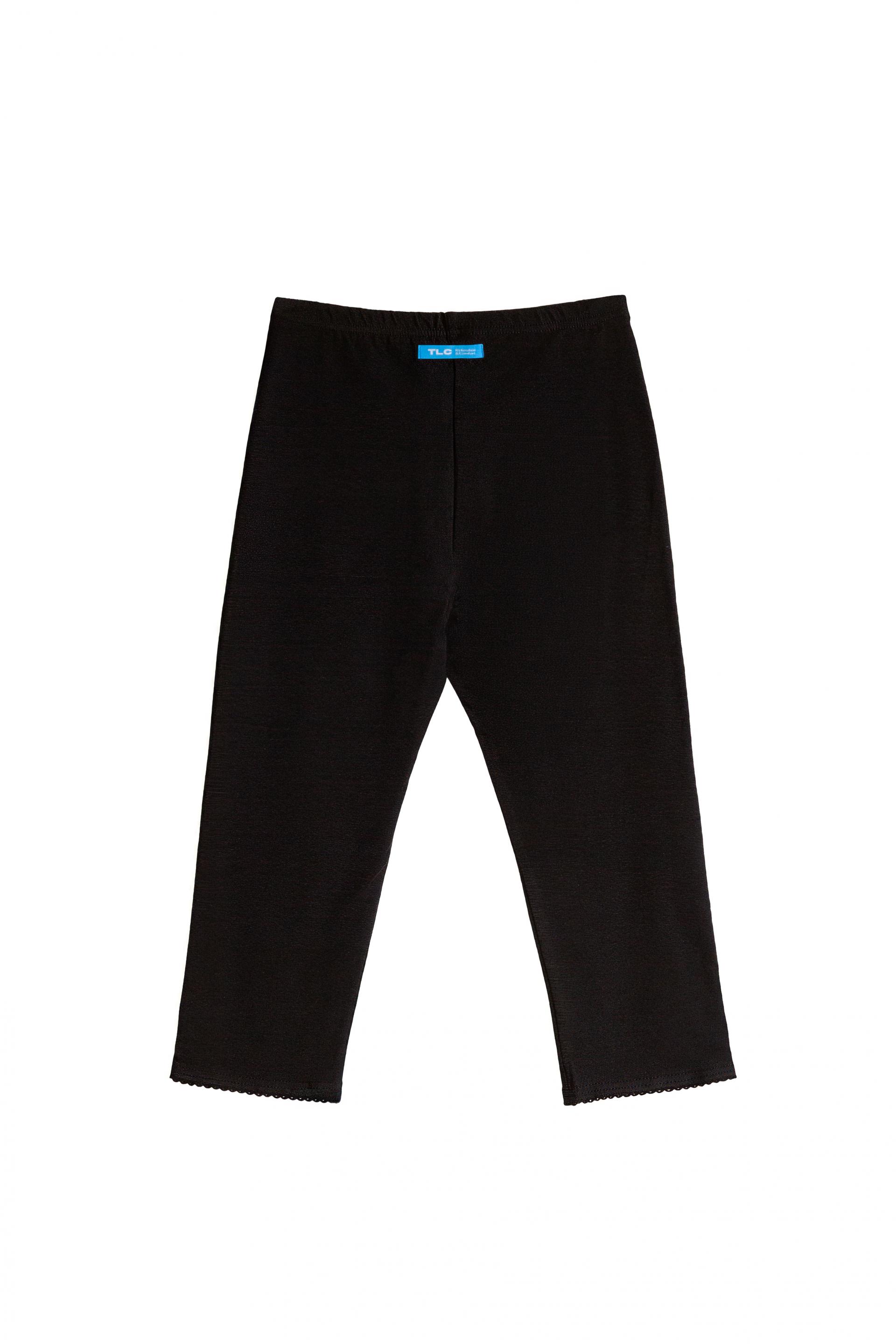 Cotton Capri Leggings [Black]