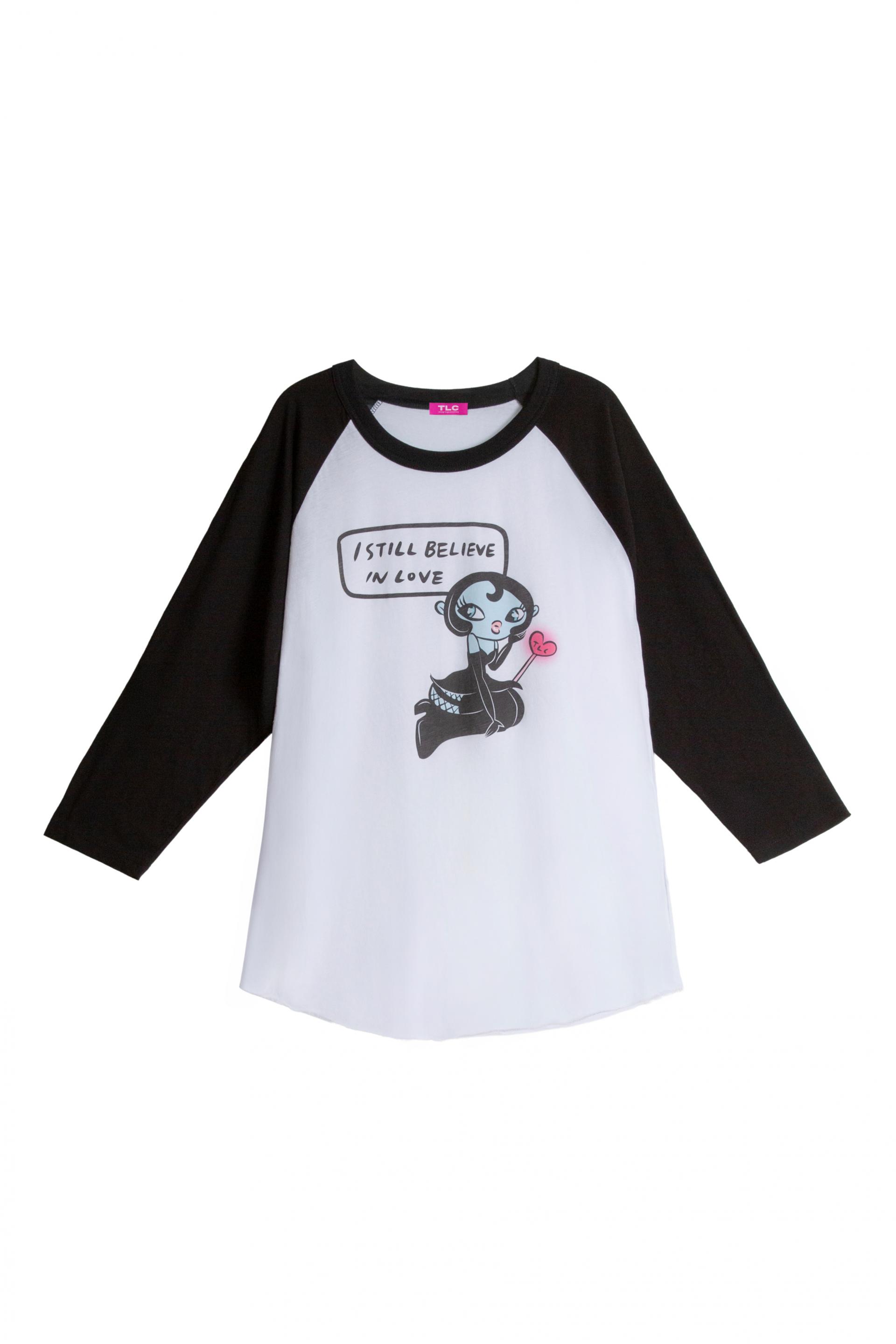 Hopeless Romantic Raglan T-shirts [Black Sleeve]