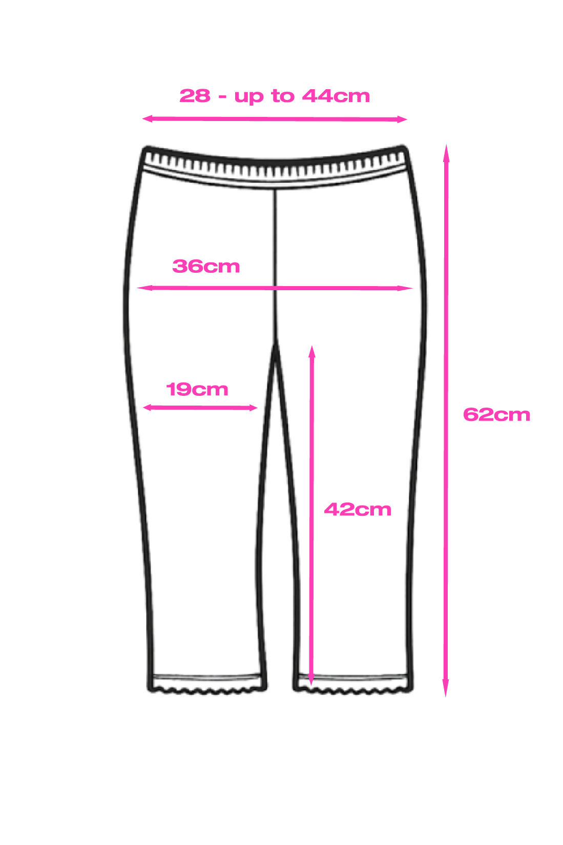 Cotton Capri Leggings [Black]