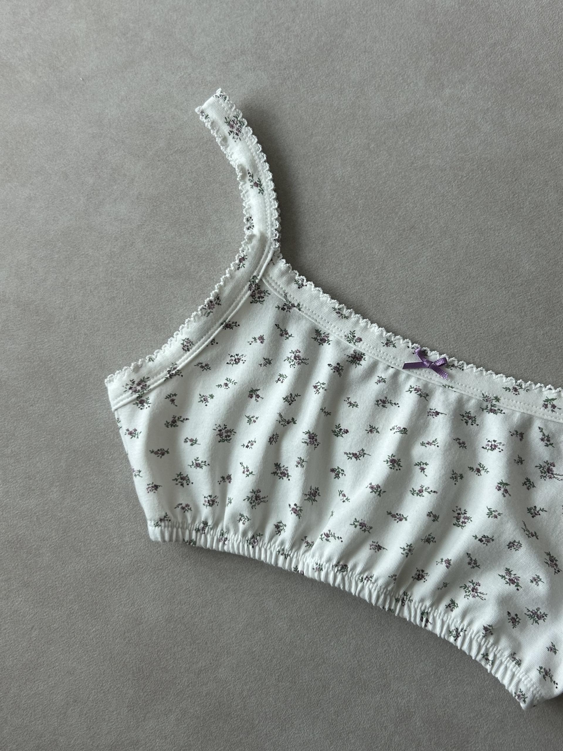 Floral bralette [3 color]