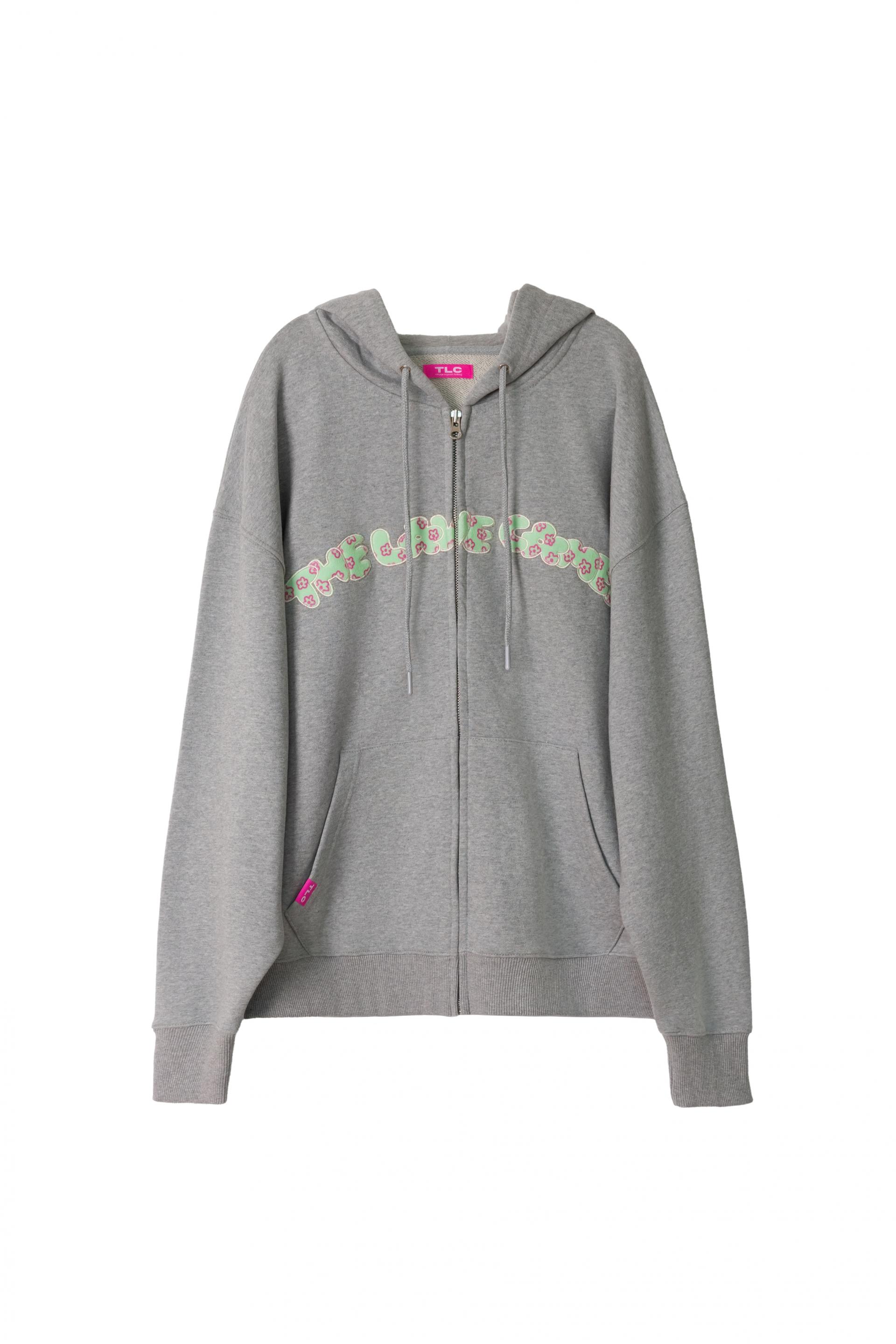 Hopeless Romantic Applique Hoody [Gray]