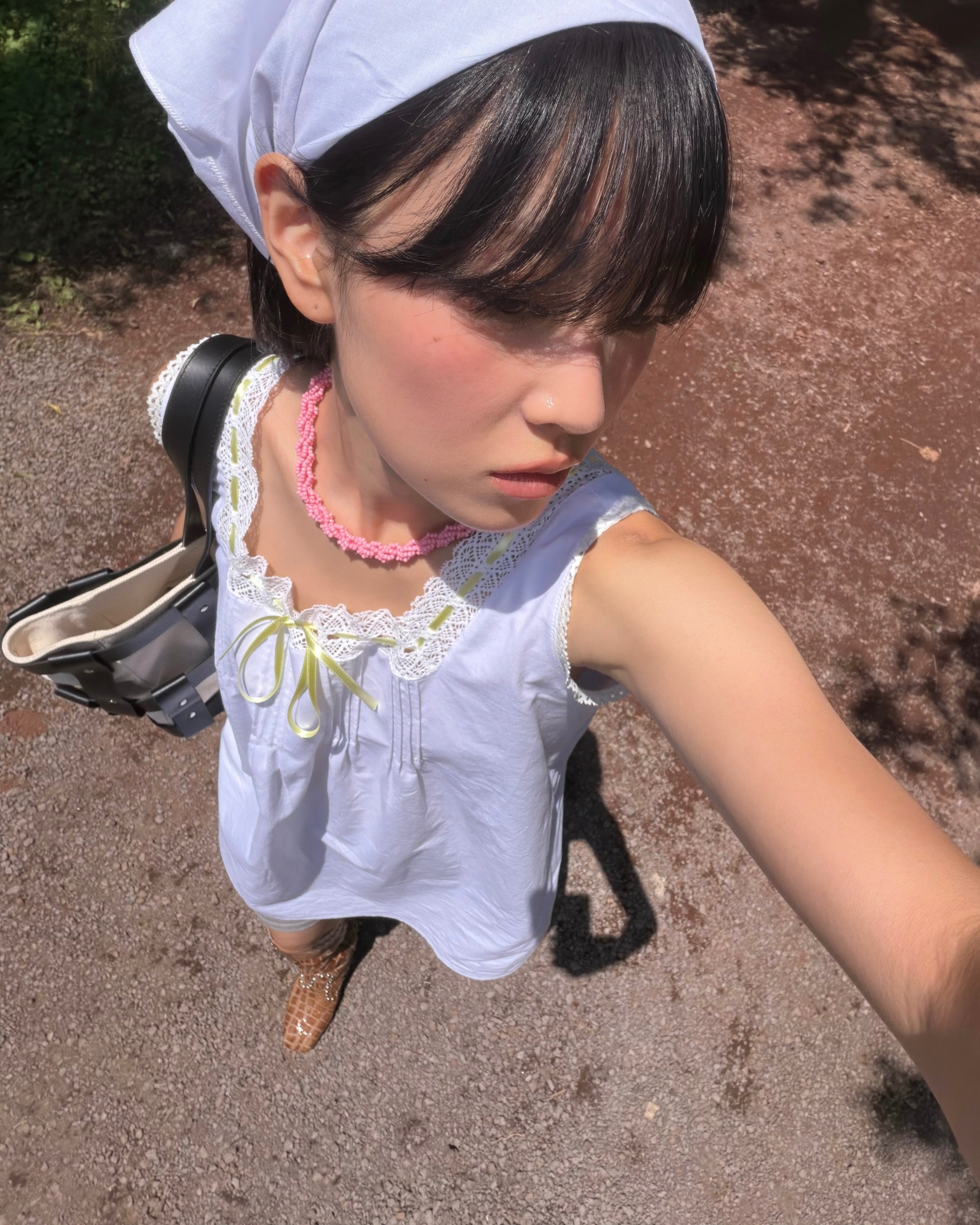 TLC PRAIRIE Chemise Dress [White]