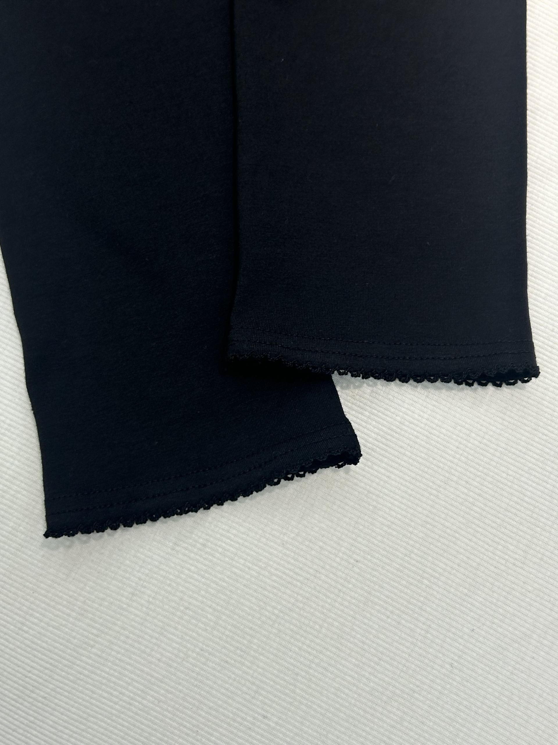 Cotton Capri Leggings [Black]