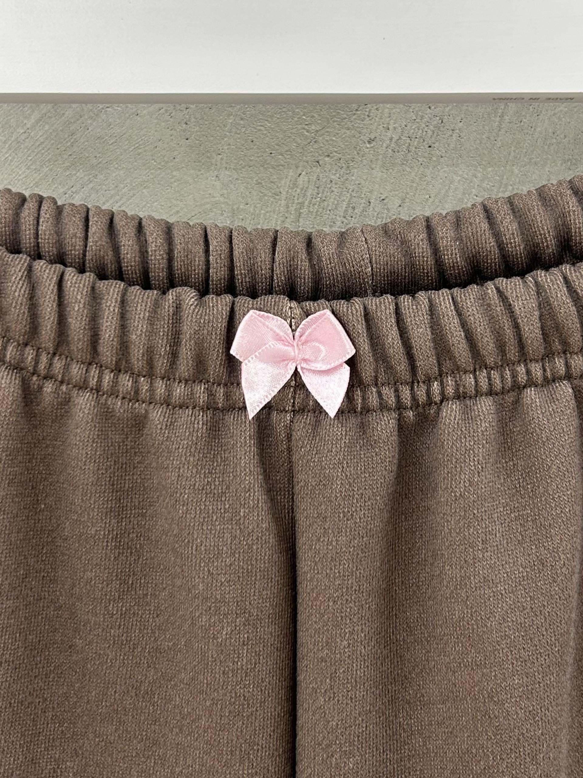 Lace Trimmed Trousers [Brown]