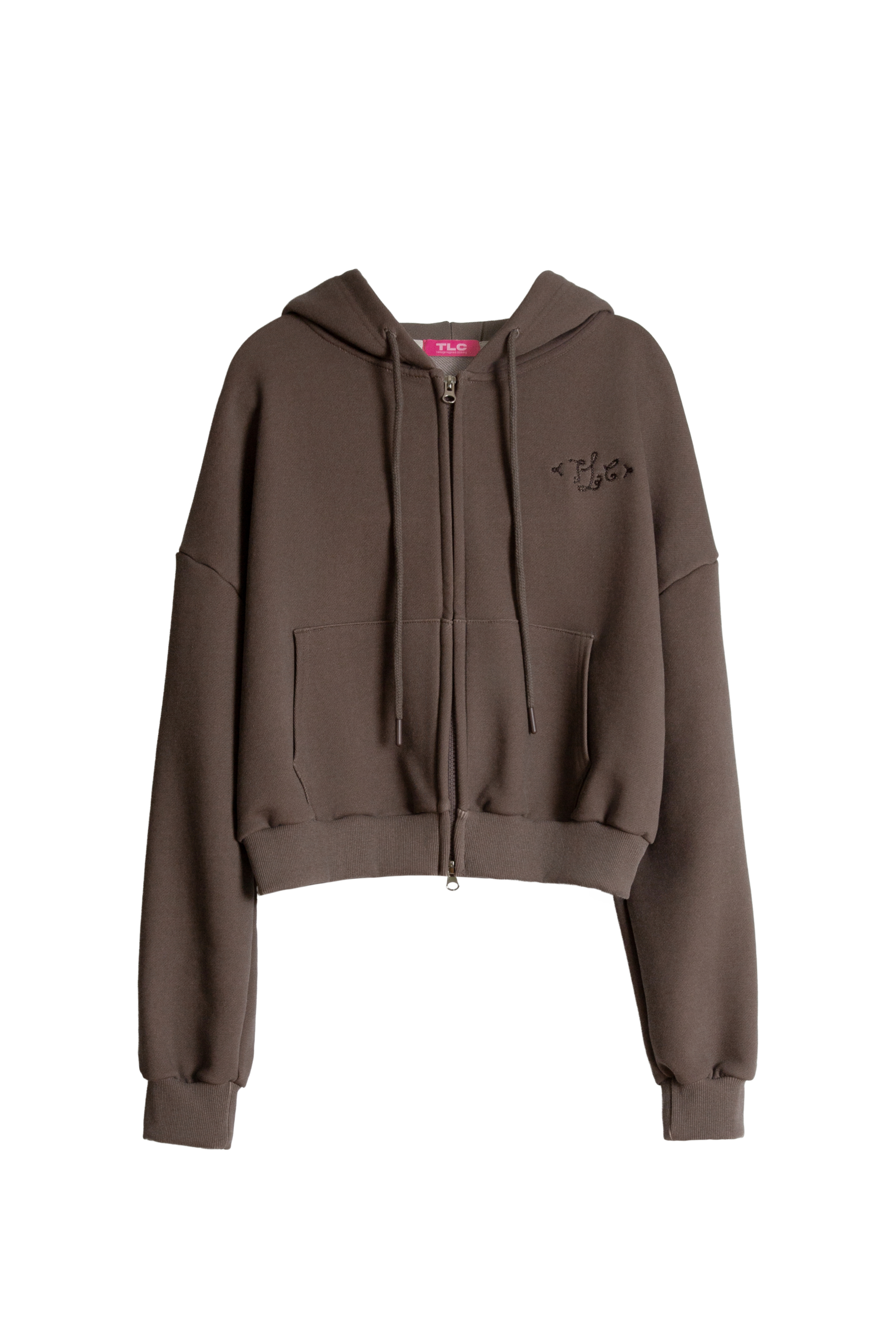 Cropped Hoodie [Brwon]