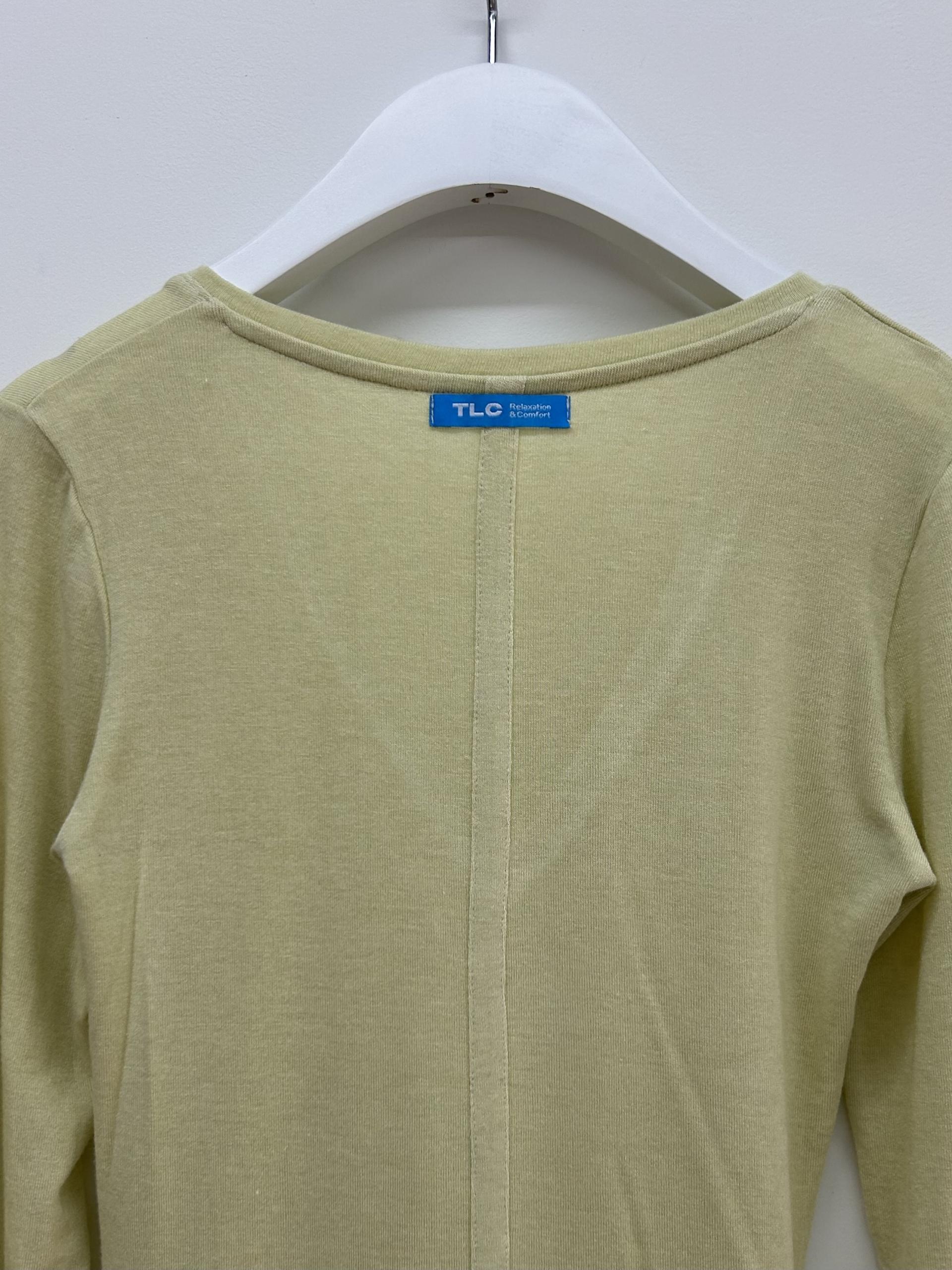 Deep V L/S T-shirts [Yellow]