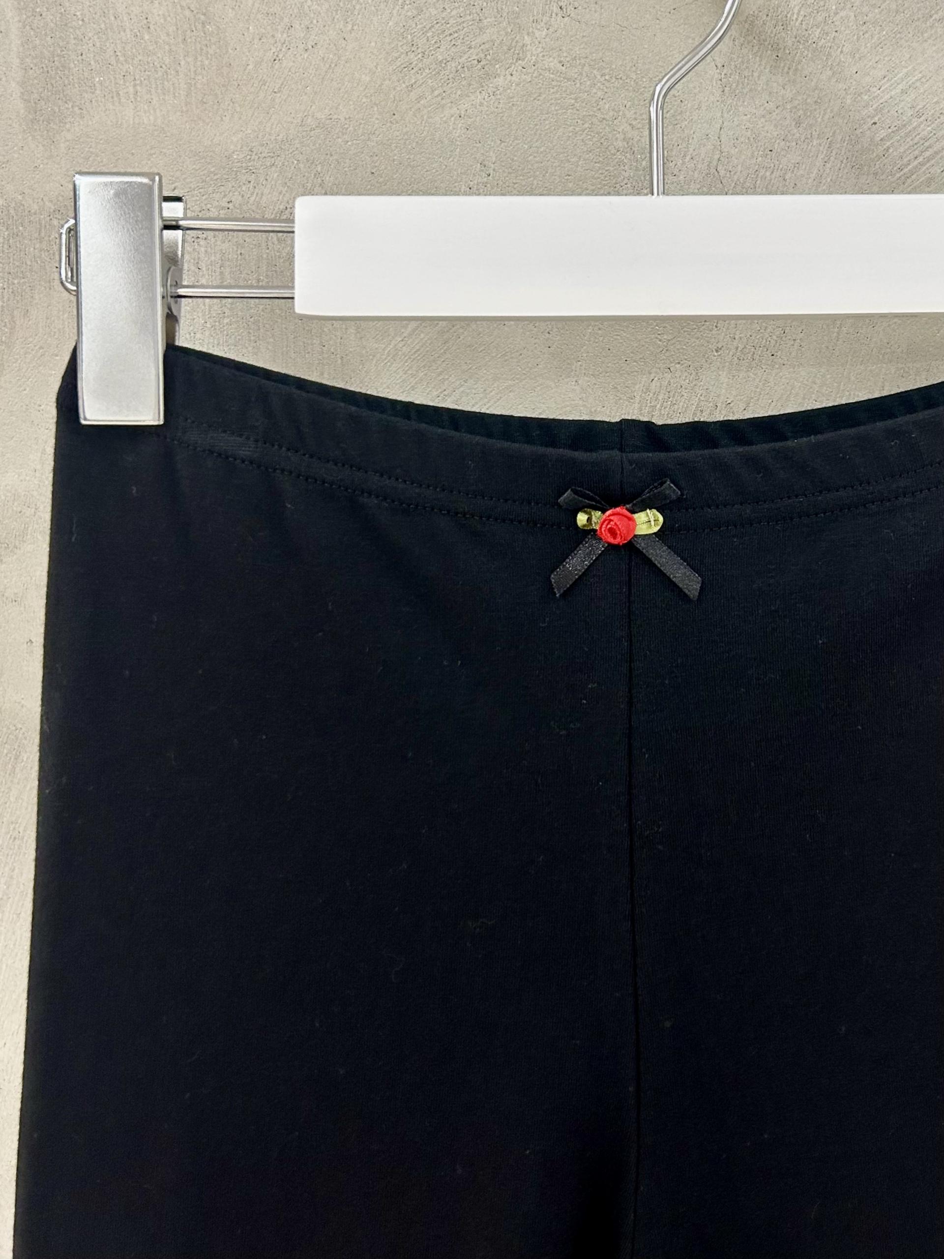 Cotton Capri Leggings [Black]