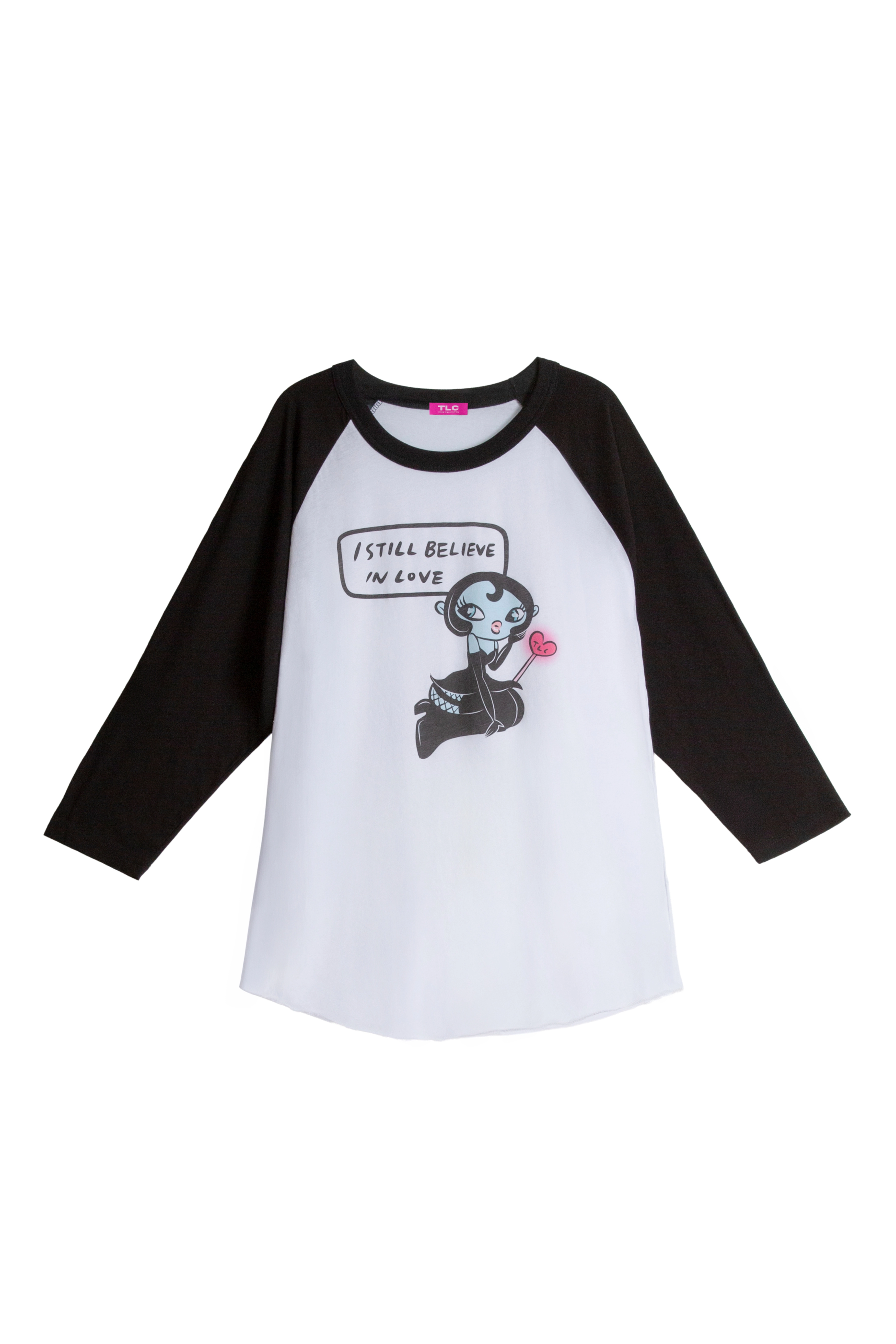 Hopeless Romantic Raglan T-shirts [Black Sleeve]