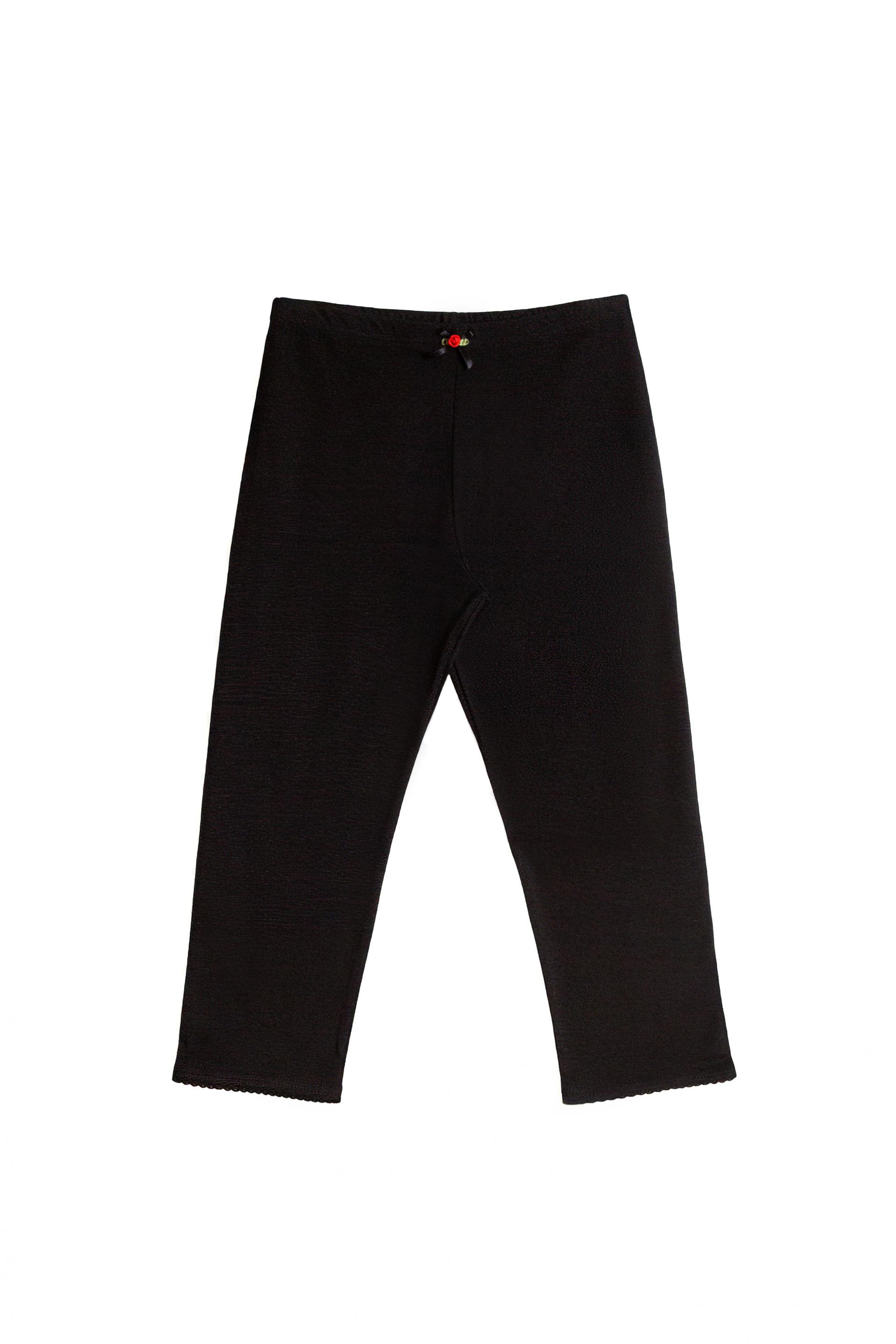 Cotton Capri Leggings [Black]