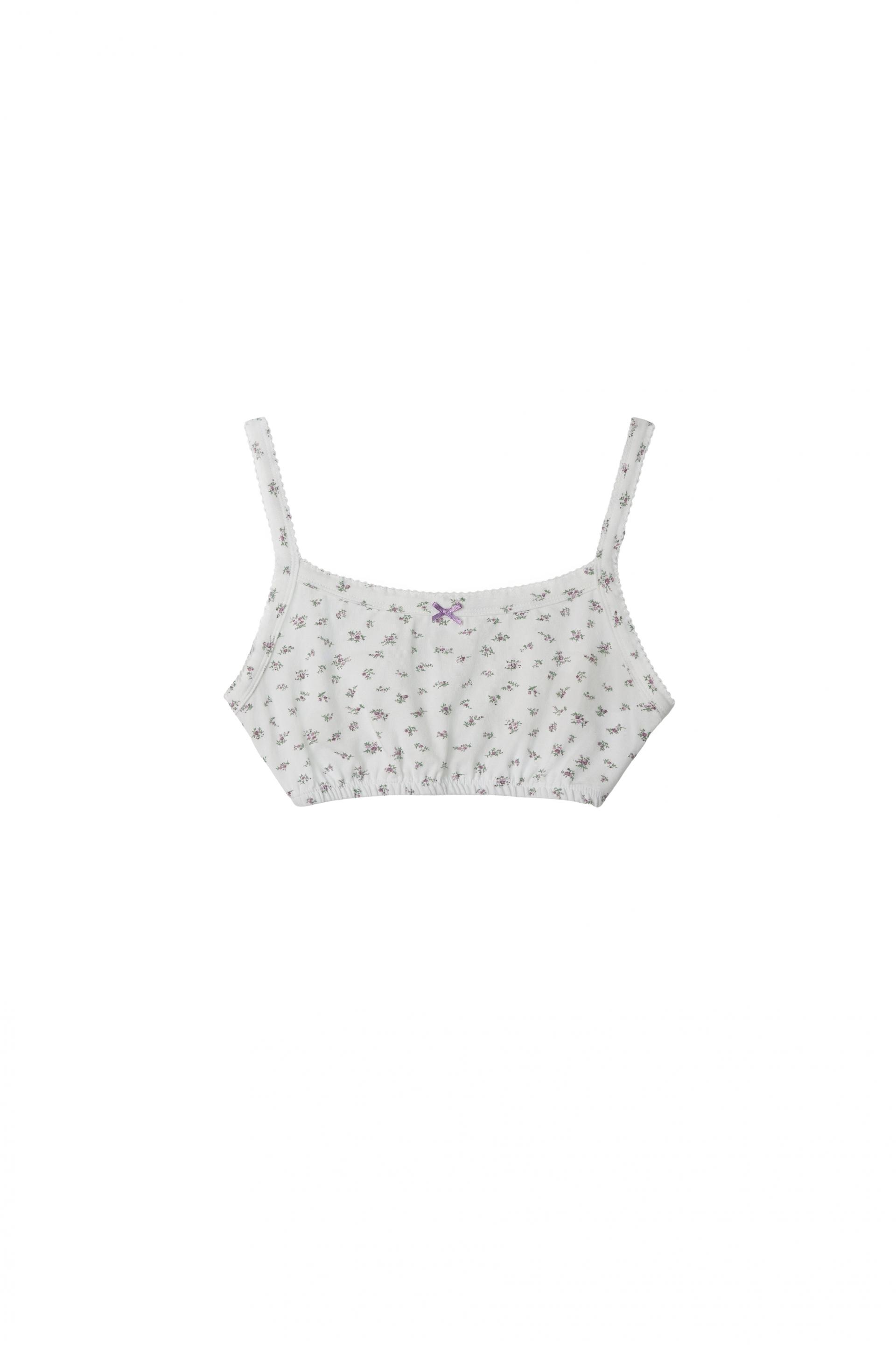 Floral Cotton bralette [3 colors]