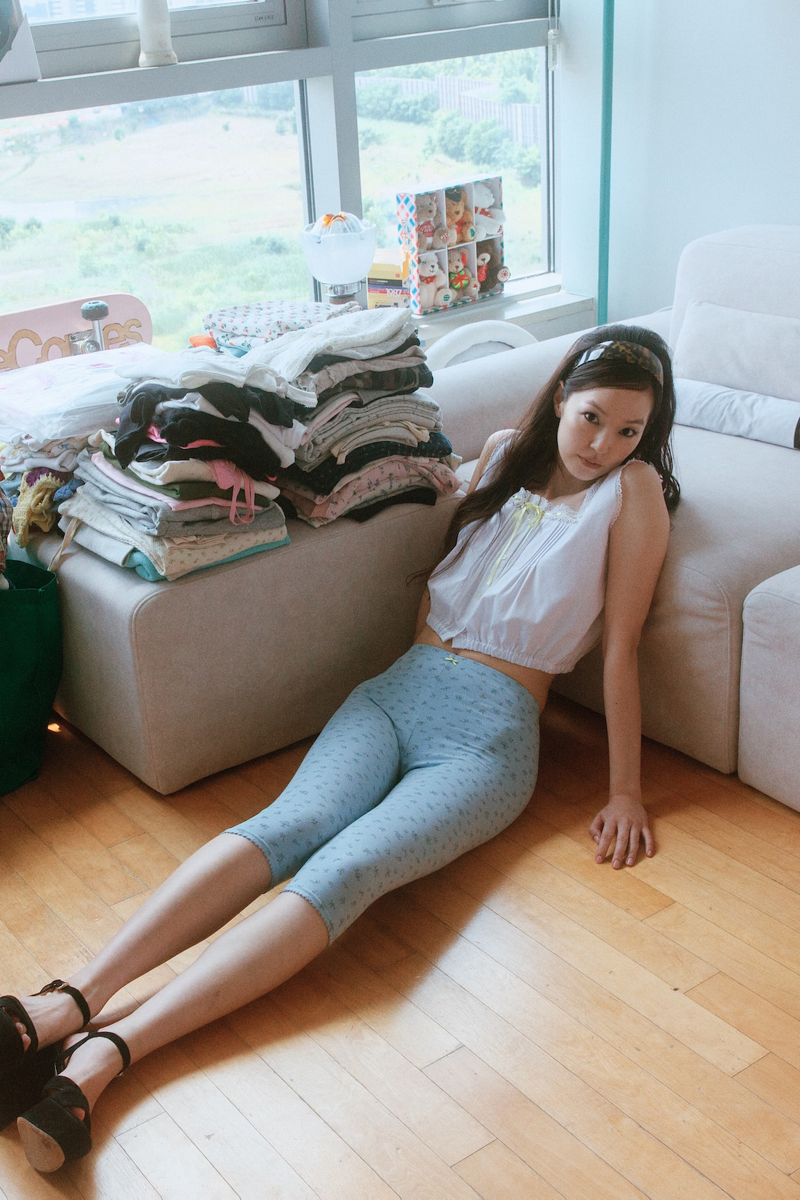Floral Capri Leggings [3 color]