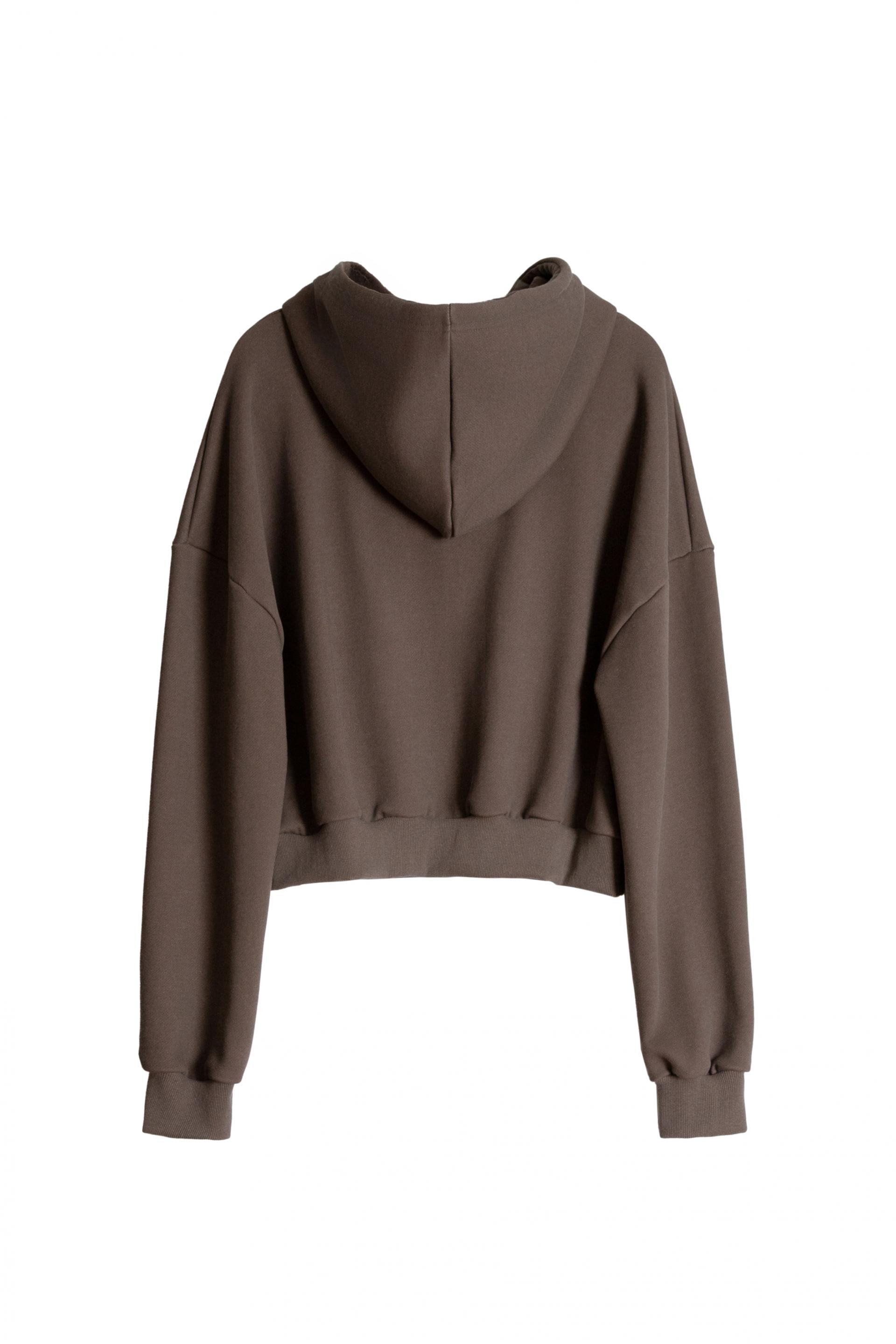 Cropped Hoodie [Brwon]