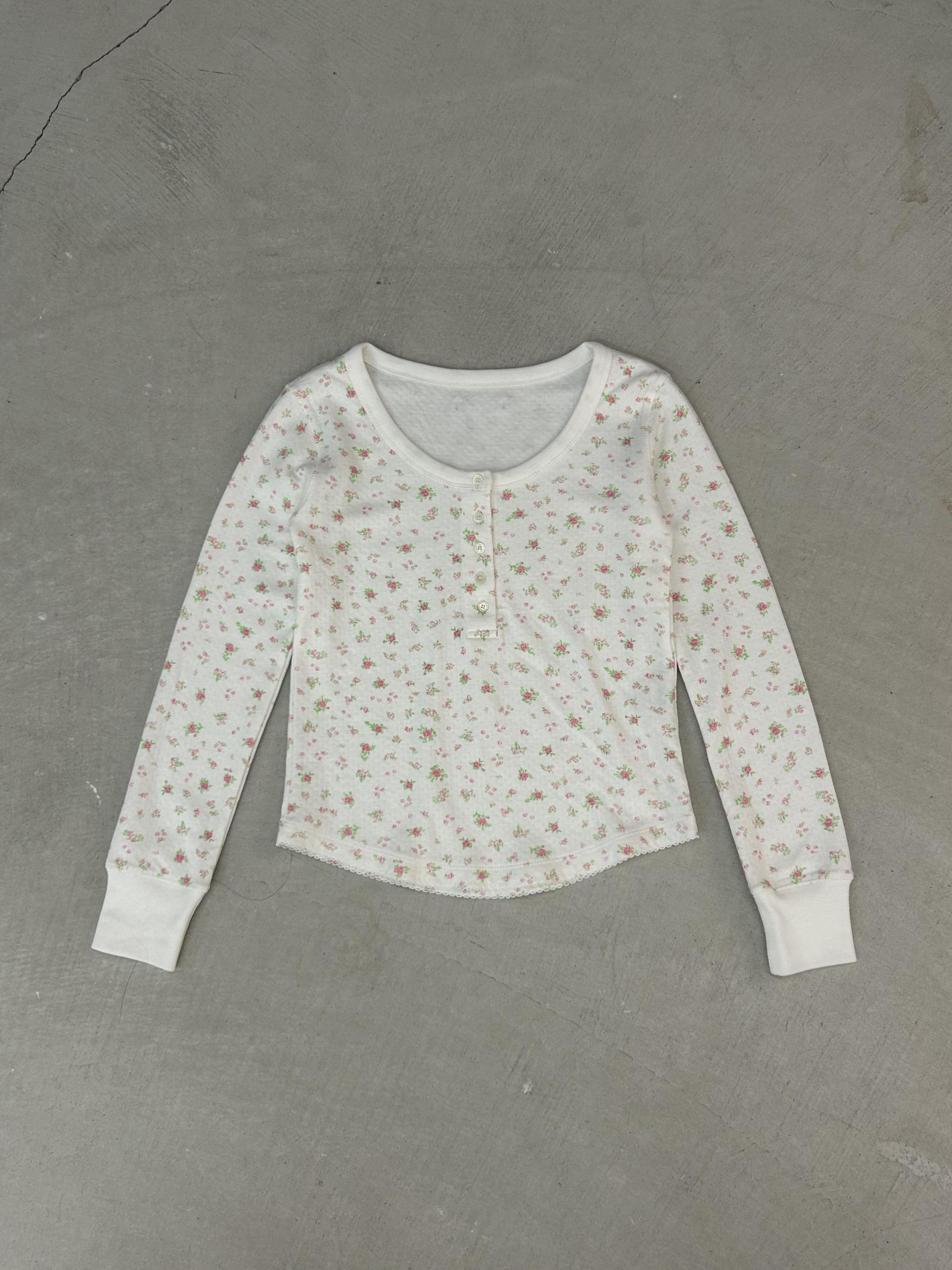 Pointelle Henley-neck T-shirts [Ivroy]10월 15일 발송