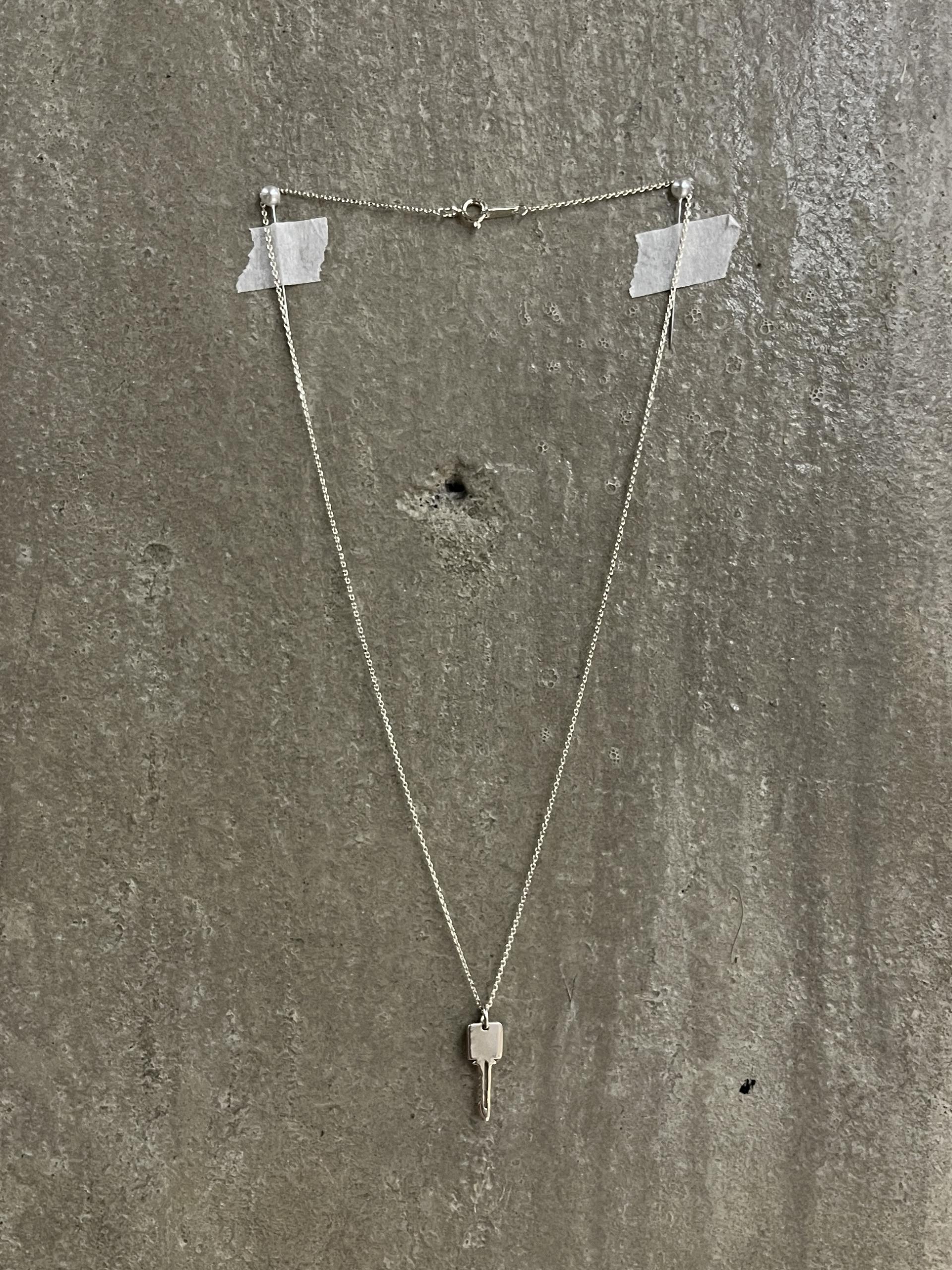 Sterling Silver Mini Key Necklace