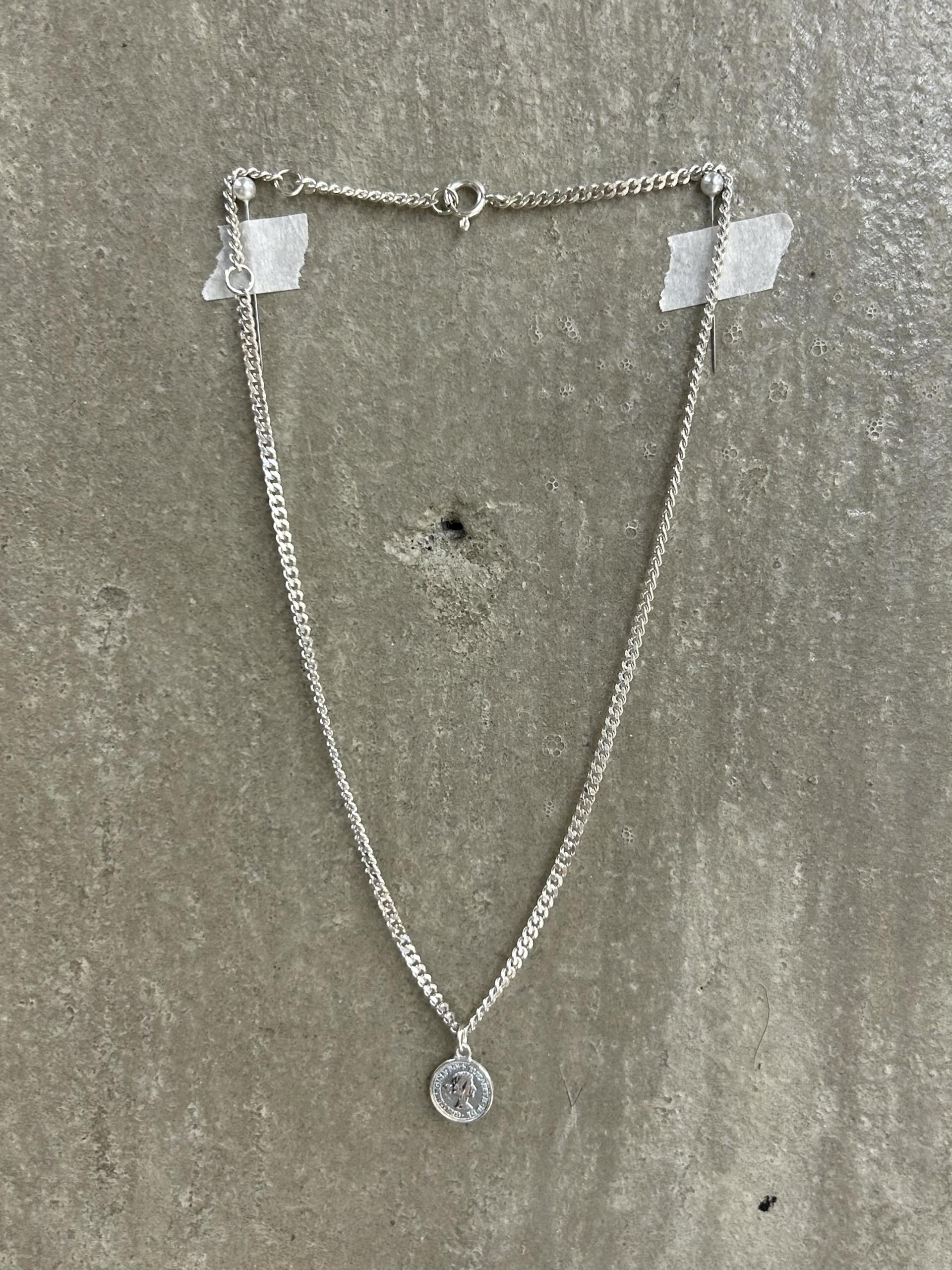 Sterling Silver Mini Coin Necklace