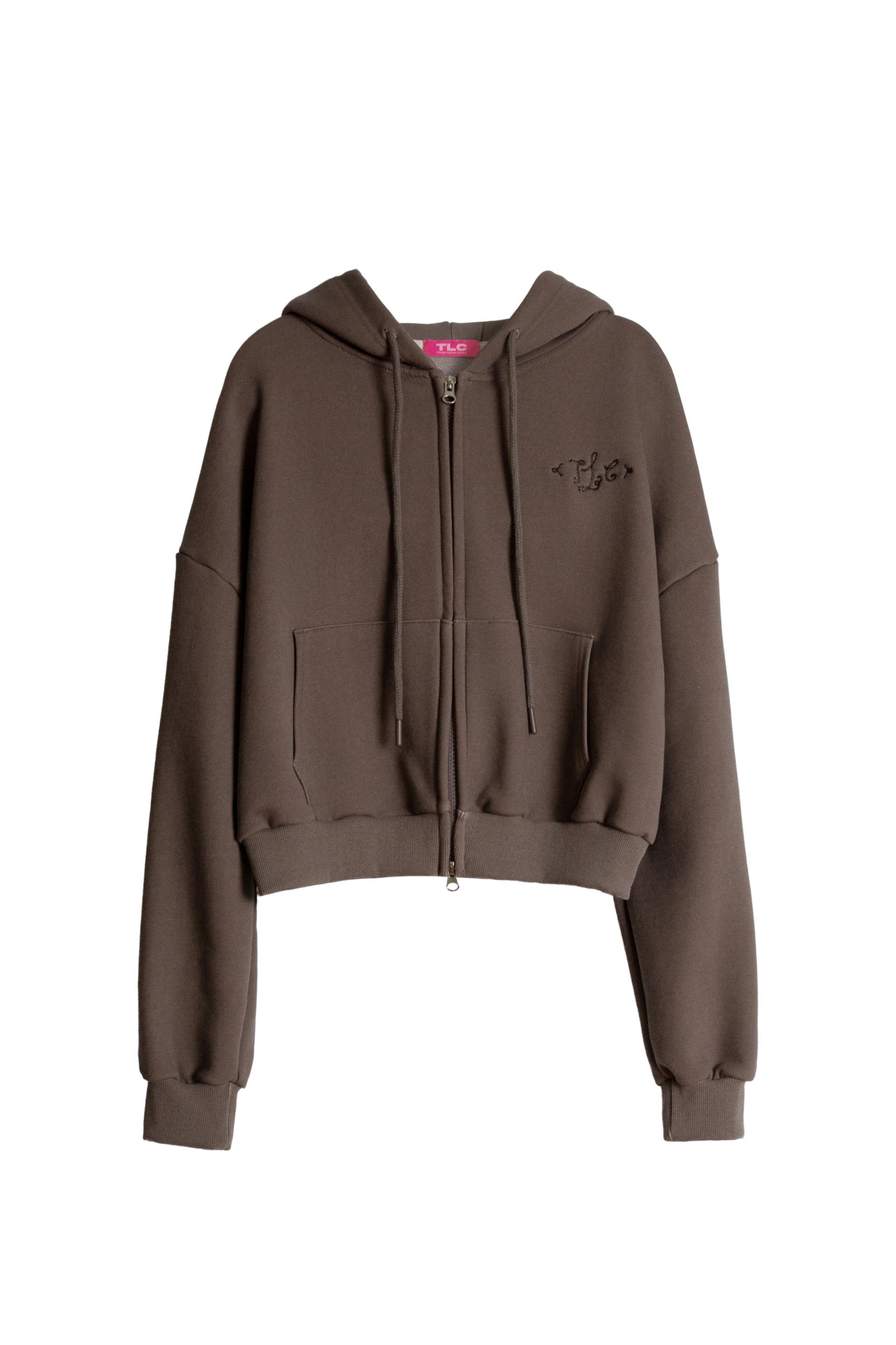 Cropped Hoodie [Brwon]