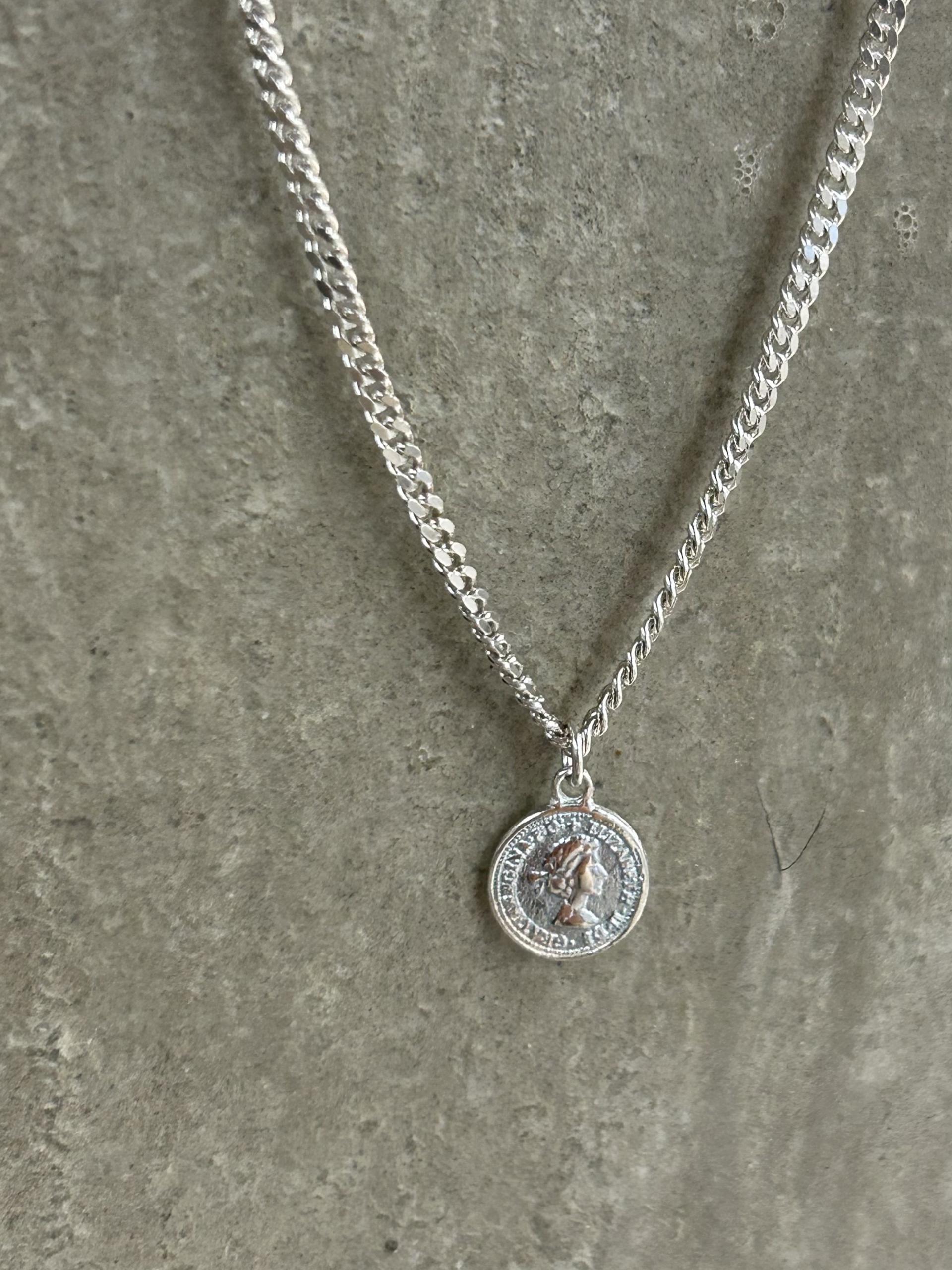 Sterling Silver Mini Coin Necklace