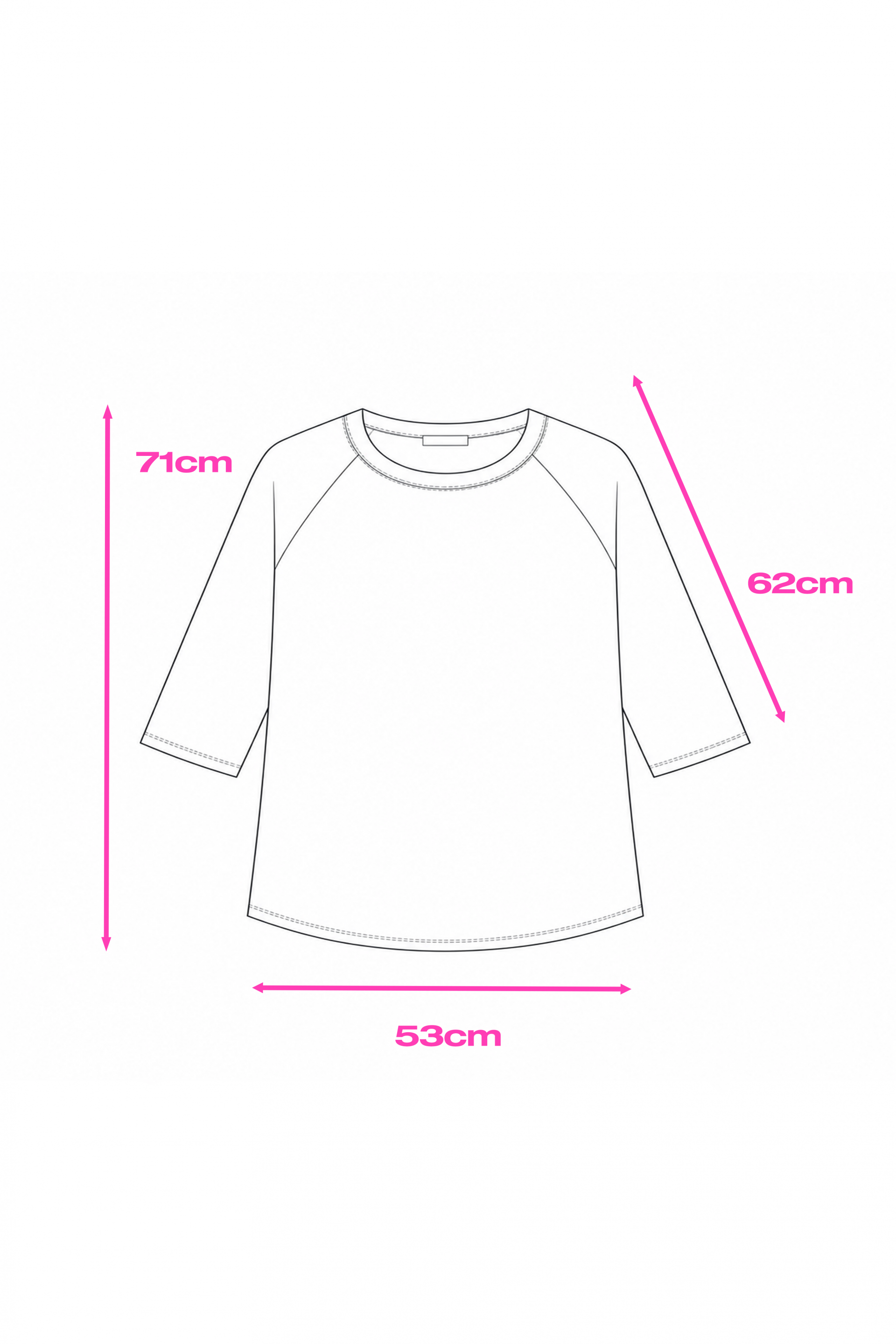 Hopeless Romantic Raglan T-shirts [Blue Sleeve]