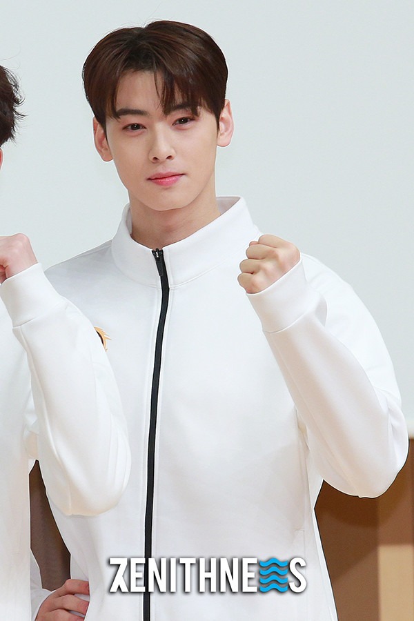 ▲ ‘핸섬타이거즈’ 차은우 ‘자체발광 농구 선배 비주얼’ (사진=문찬희 기자)