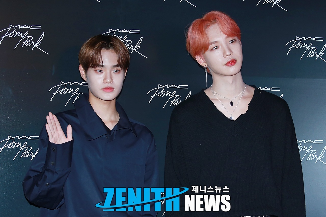 ▲ AB6IX 이대휘-임영민 ‘에비뉴, 나의 손인사를 받아랏!’ (사진=문찬희 기자)