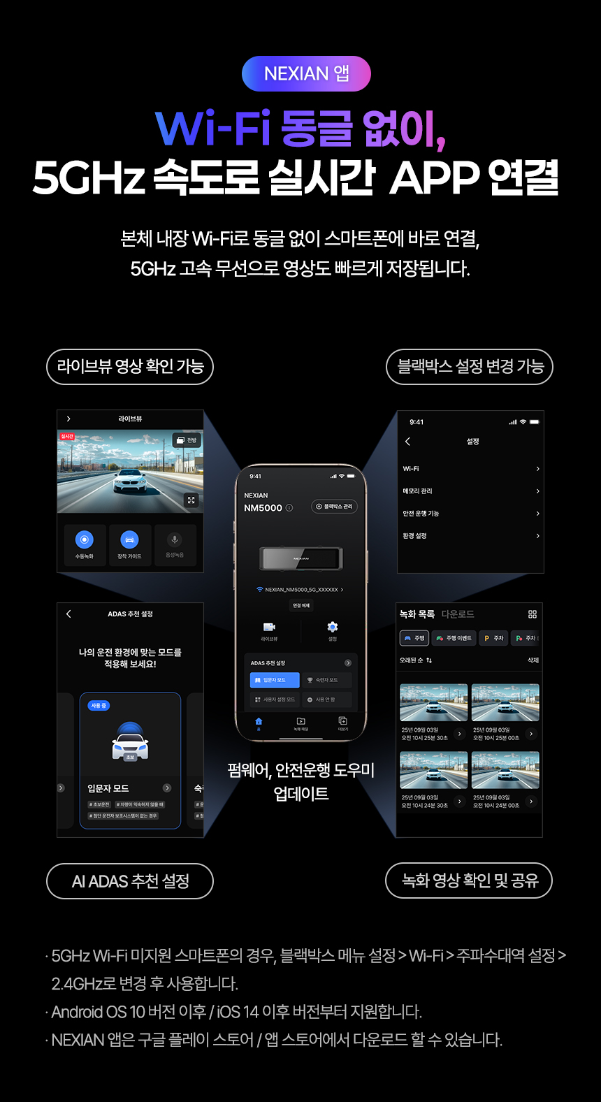 NEXIAN NM5000 룸미러 빌트인 블랙박스