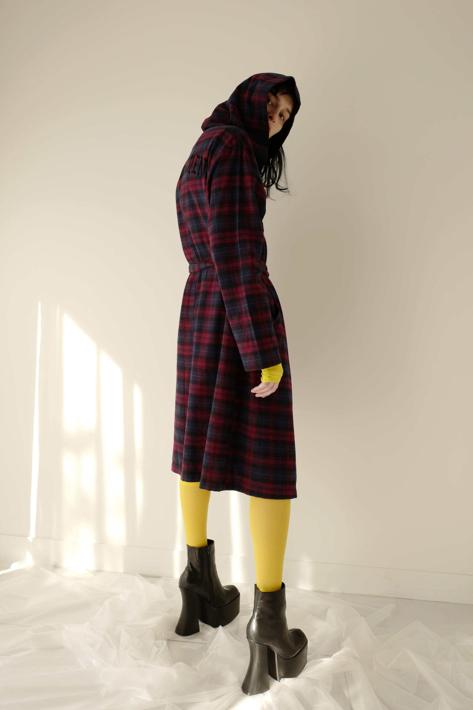 NIGHTFLOW Hooked Long Checked Shirt