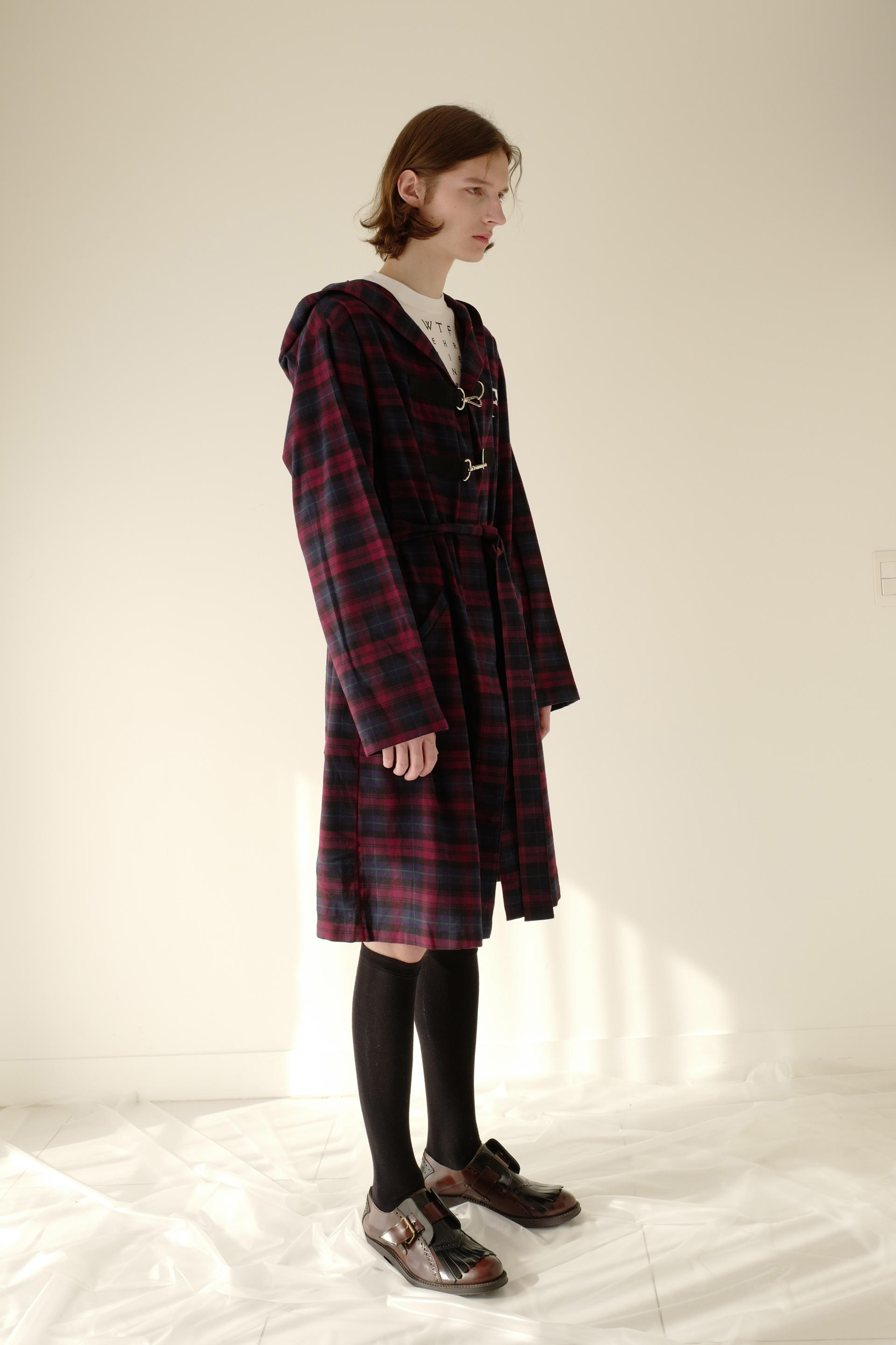 NIGHTFLOW Hooked Long Checked Shirt