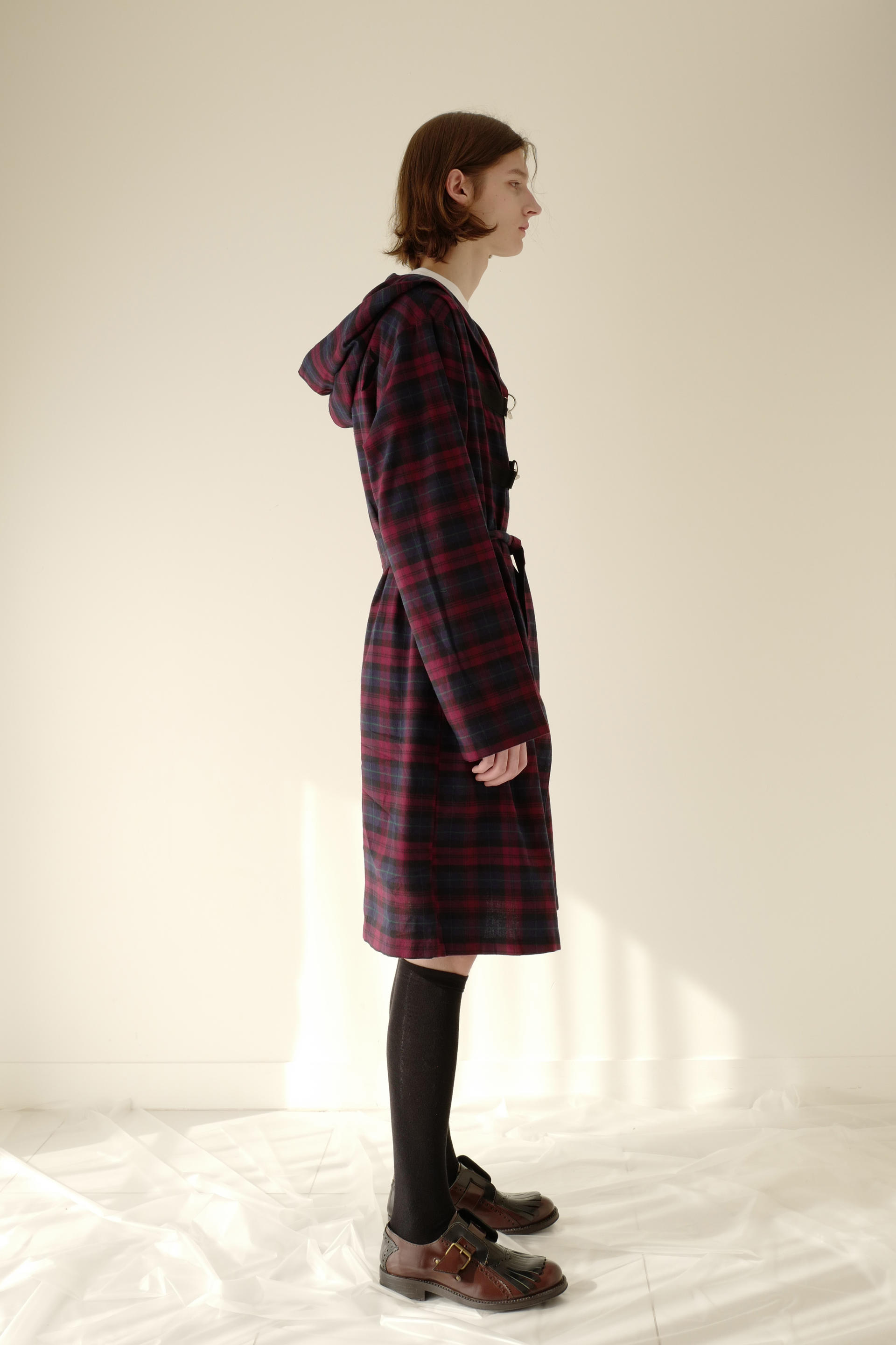 NIGHTFLOW Hooked Long Checked Shirt
