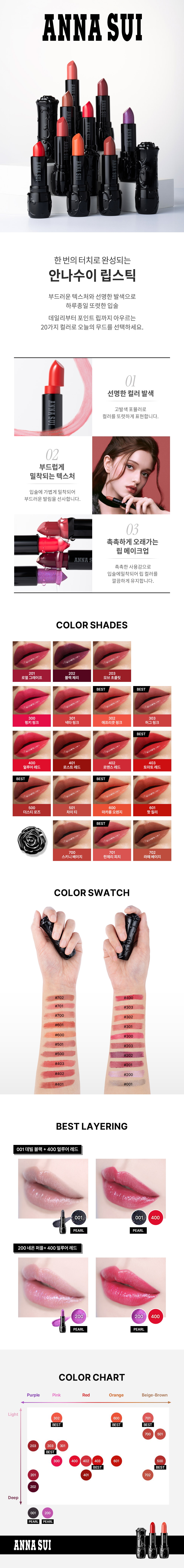 ANNA SUI LIPSTICK 203